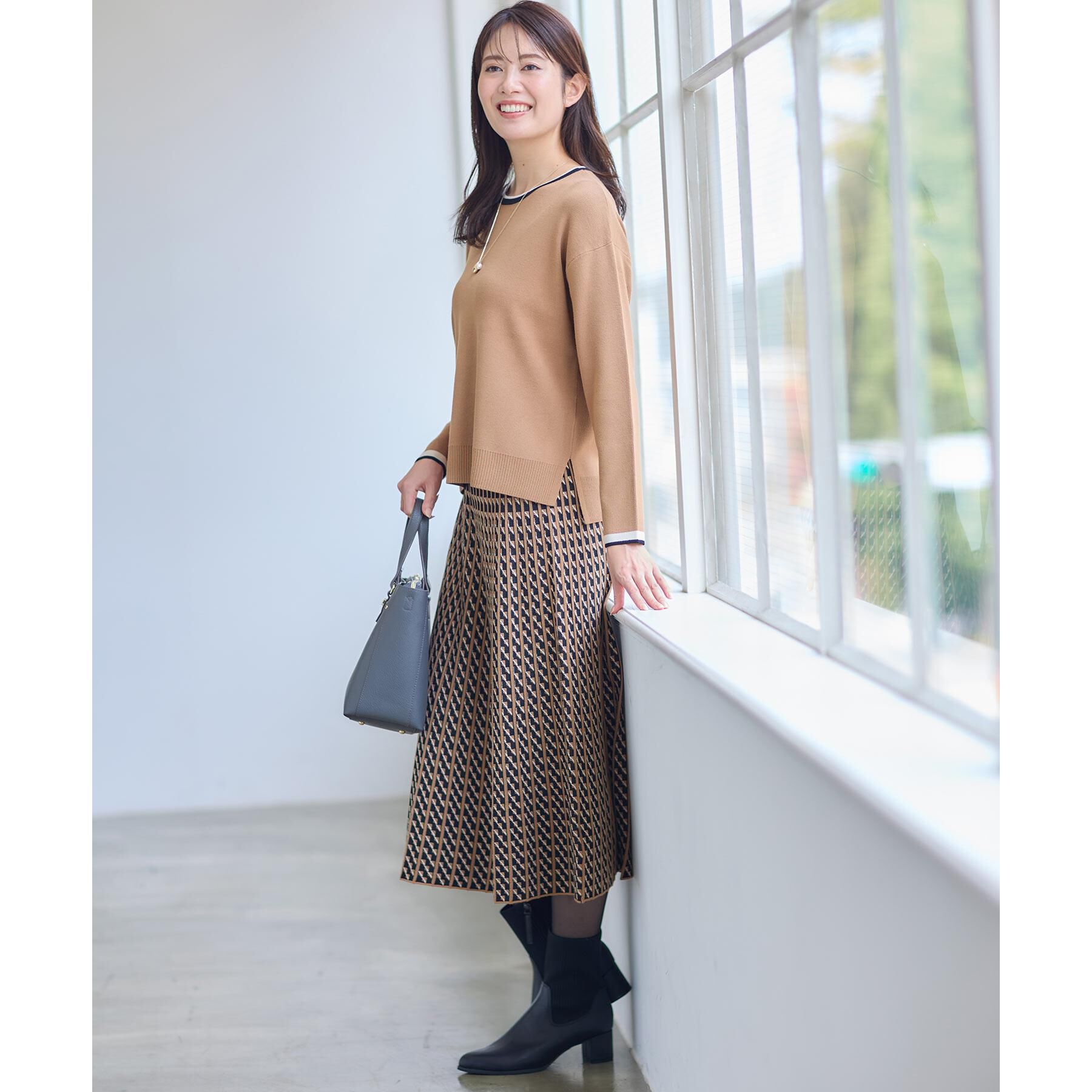 Reflect「【WEB先行カラーあり／セットアップ可】ゆったりフォルムニット」|ニット・セーター|