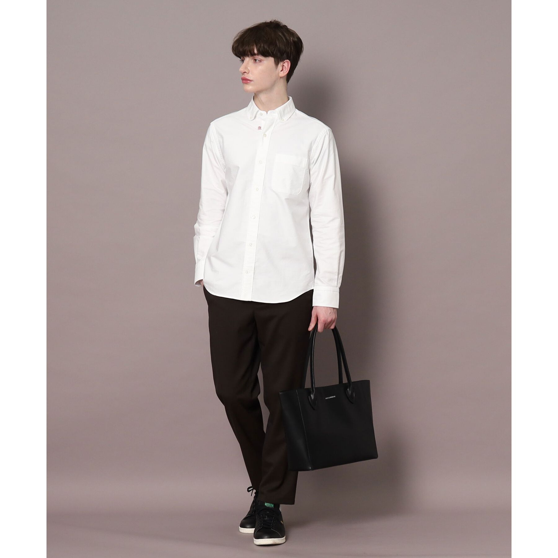 DRESSTERIOR「オックスフォード ラウンドカラーシャツ」|シャツ・ブラウス|