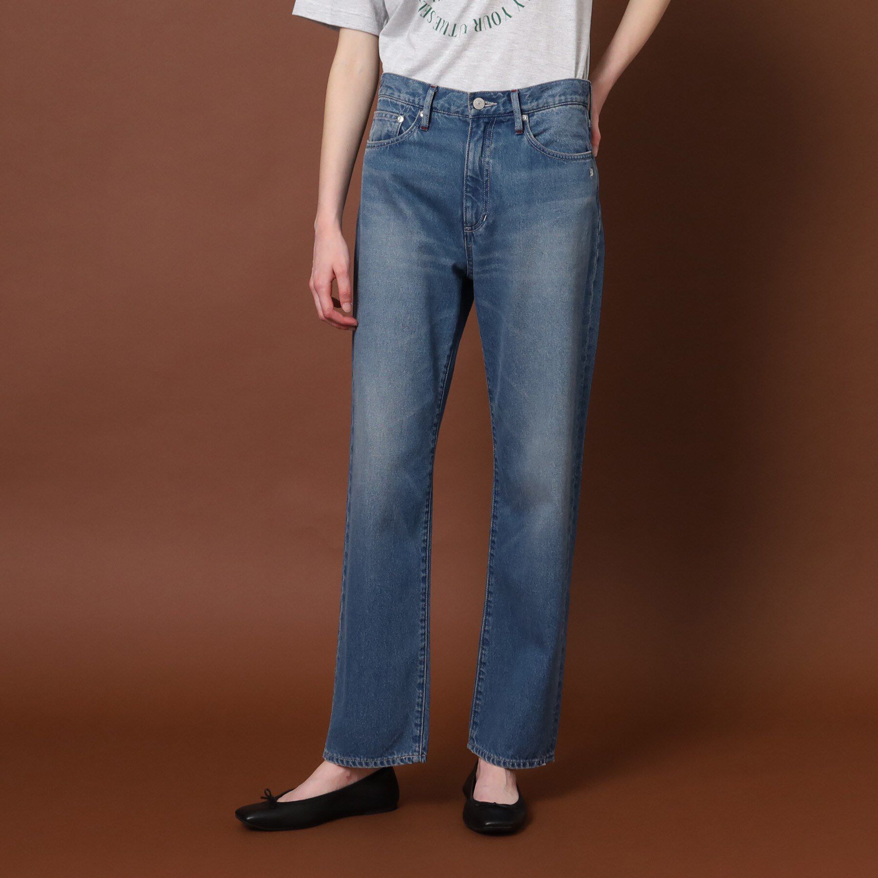 DRESSTERIOR「【ウォッシャブル】テーパードコンフォートデニム」|デニム|