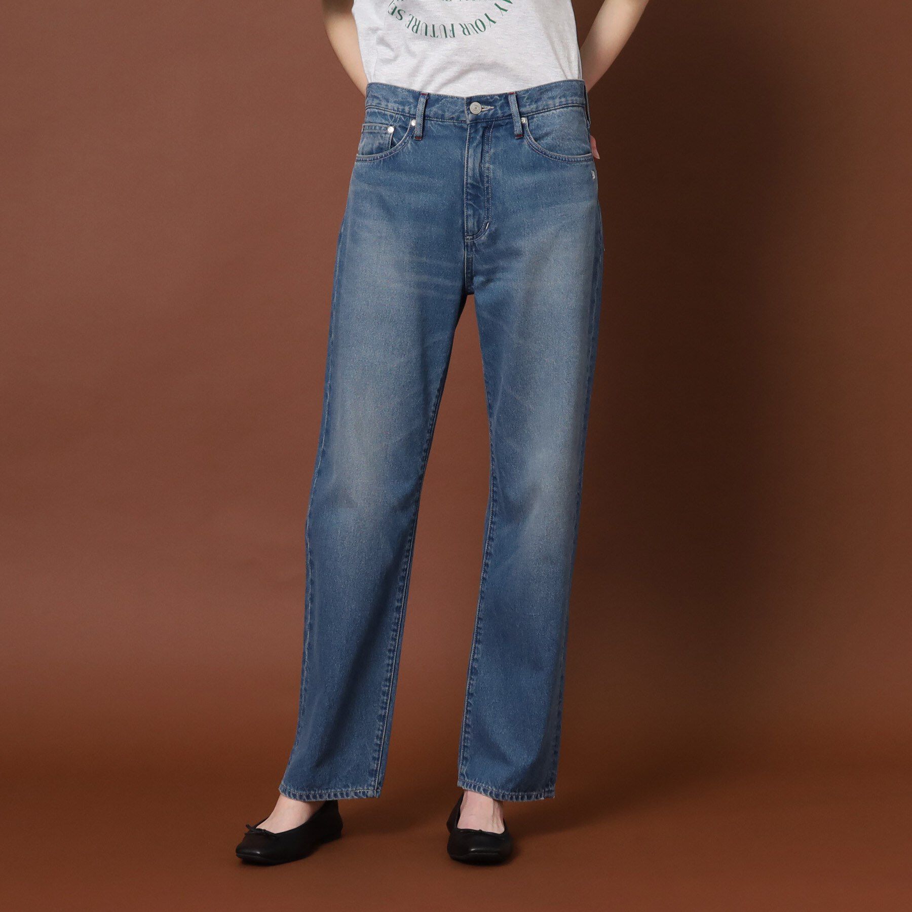 DRESSTERIOR「【ウォッシャブル】テーパードコンフォートデニム」|デニム|