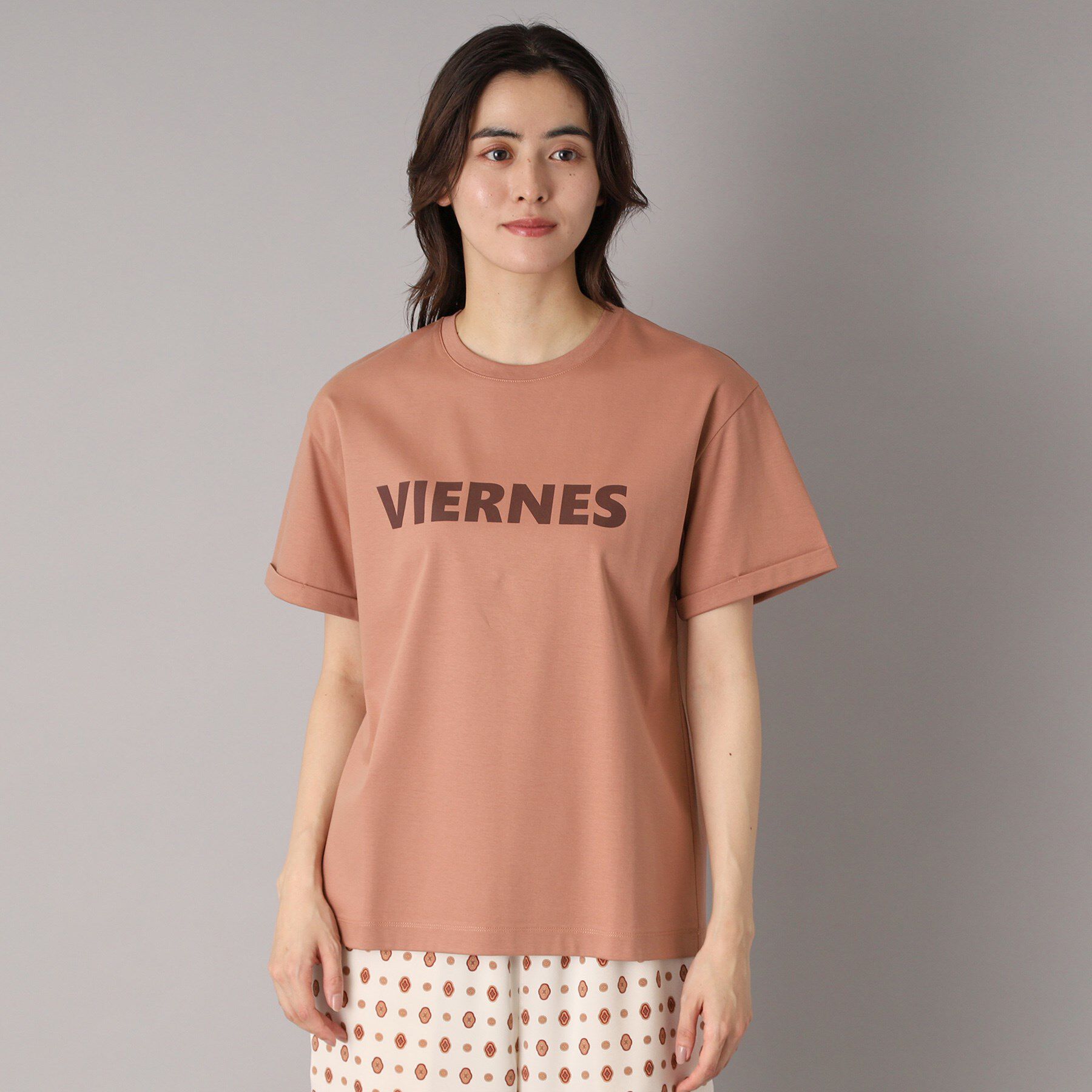 DRESSTERIOR「【接触冷感/抗菌防臭/消臭】アイスクリアコットン VIERNESロゴT」|Tシャツ・カットソー|