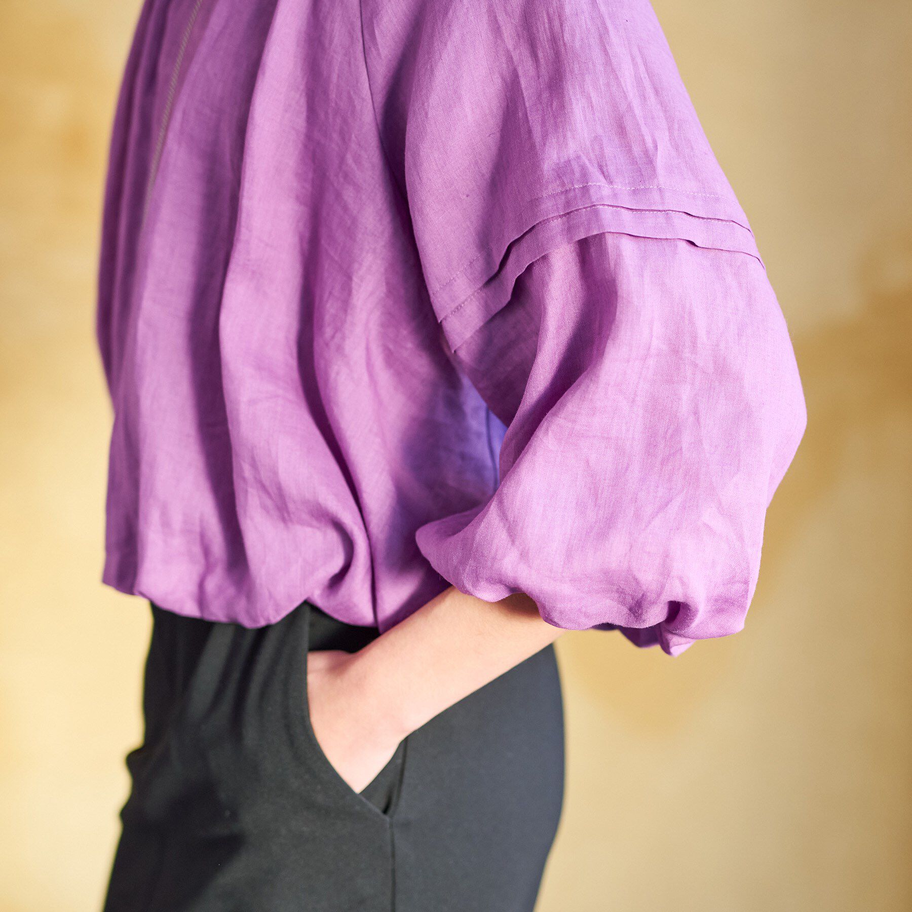 DRESSTERIOR「【洗える/リネン100％】ウォッシャブルペーパーリネンブルゾン」|ブルゾン・スタジャン|