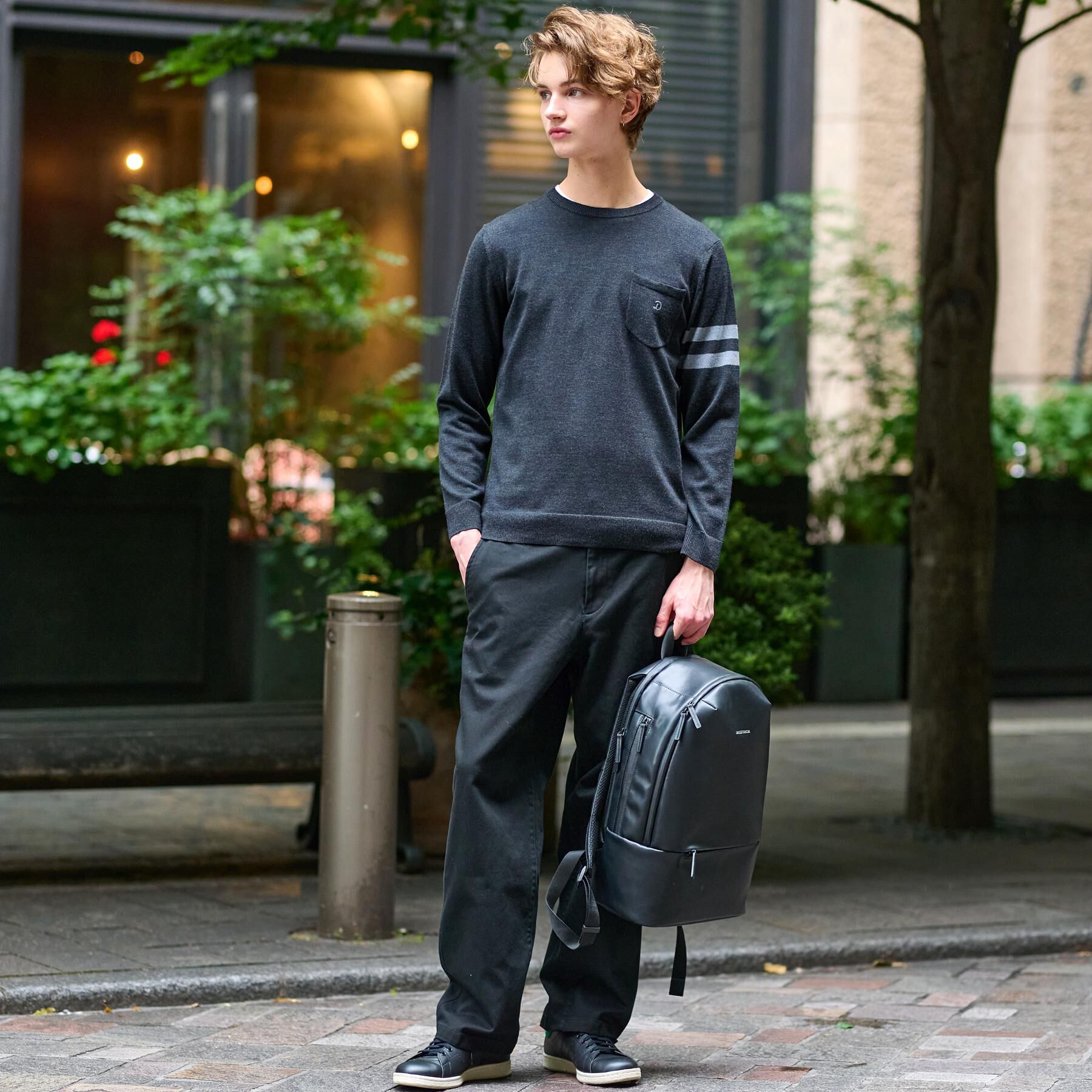 DRESSTERIOR「ウォッシャブルファインメリノ クルーネックニット」|ニット・セーター|