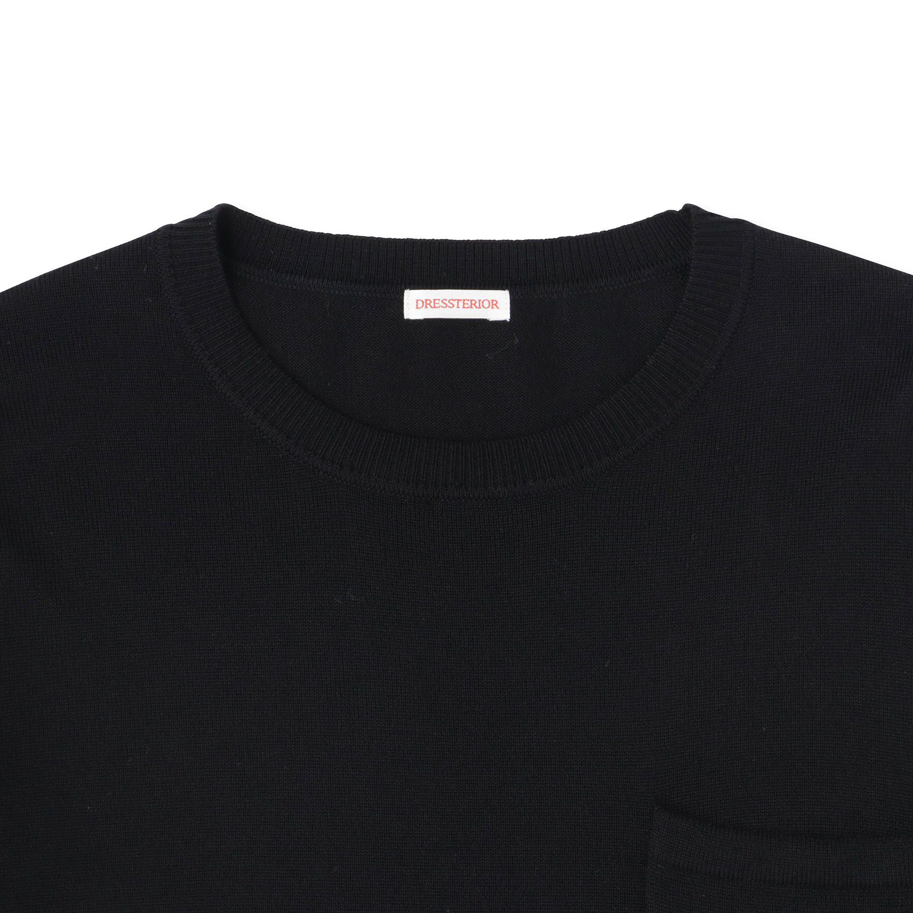 DRESSTERIOR「ウォッシャブルファインメリノ クルーネックニット」|ニット・セーター|