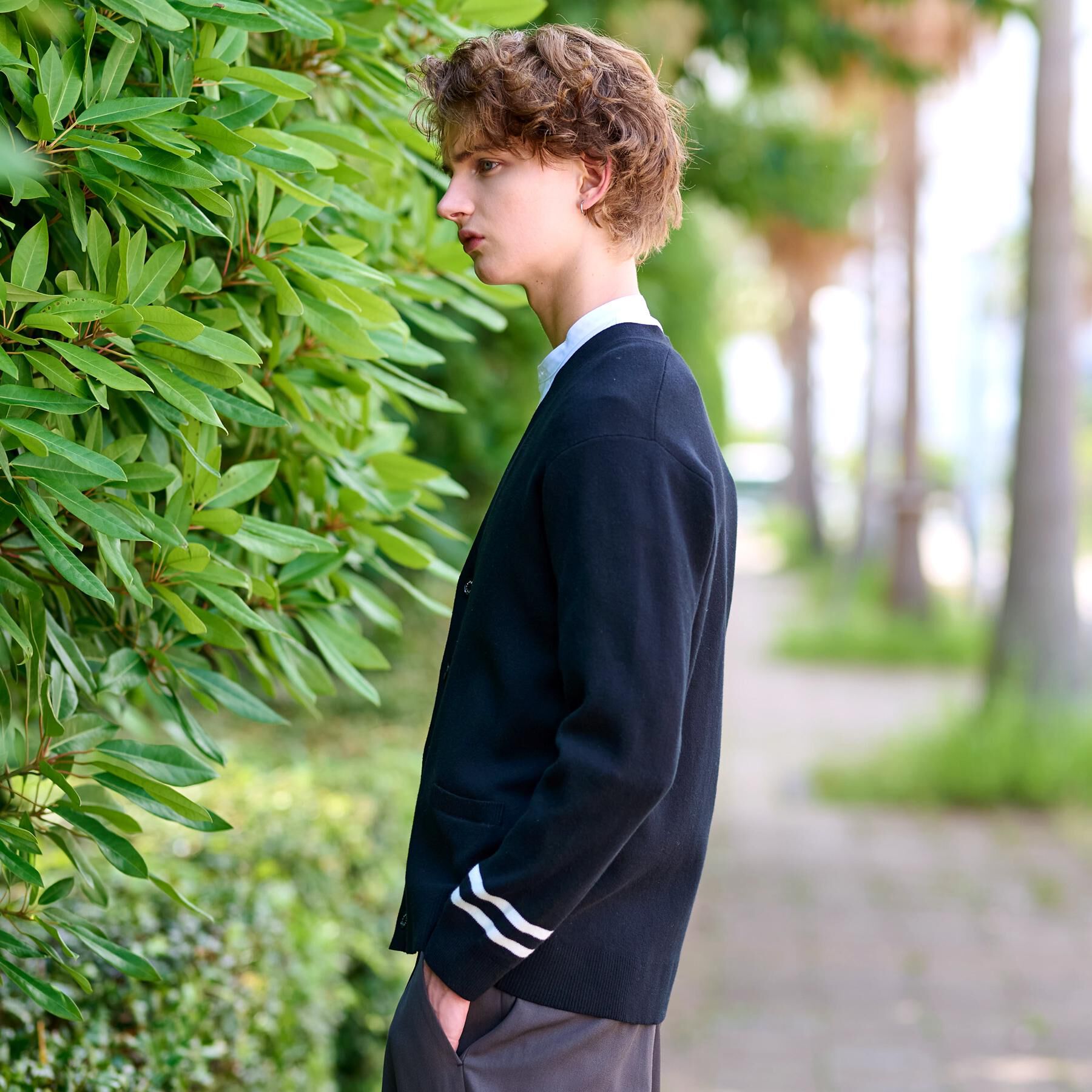 DRESSTERIOR「ウォッシャブル コットンカシミヤスムースカーディガン」|カーディガン|