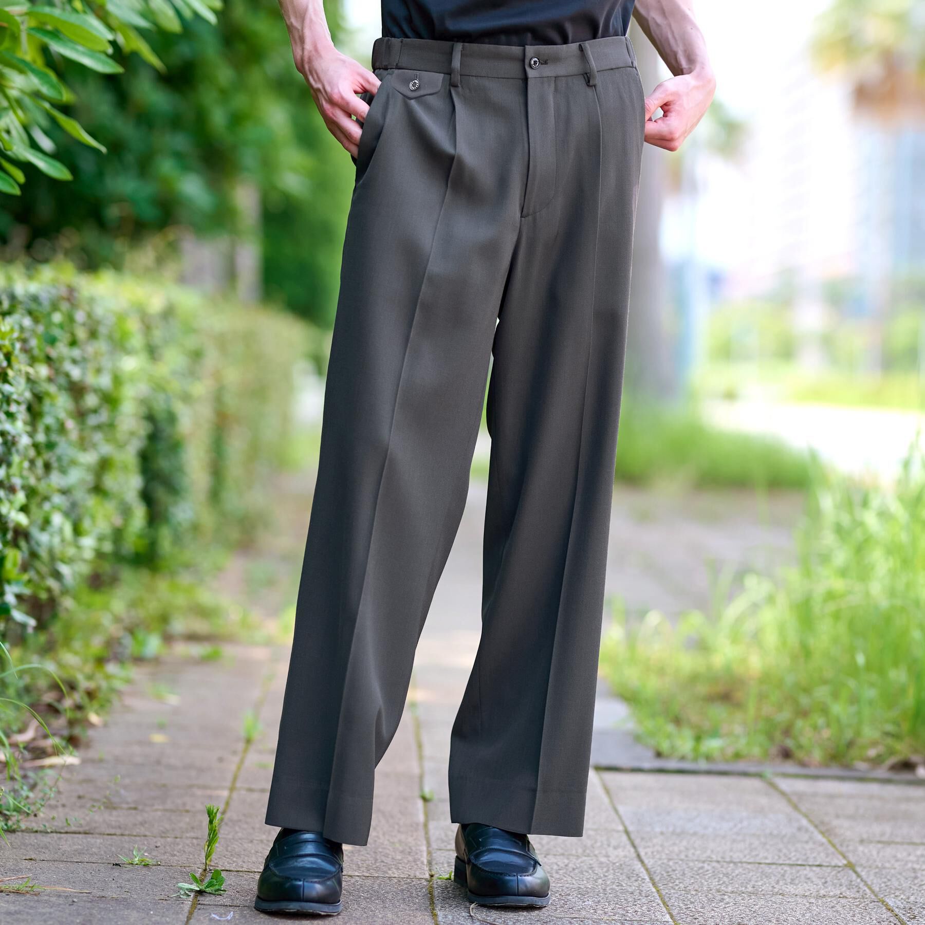 DRESSTERIOR「【セットアップ可】クリアーカルゼ SET UP ワイドパンツ」|その他|