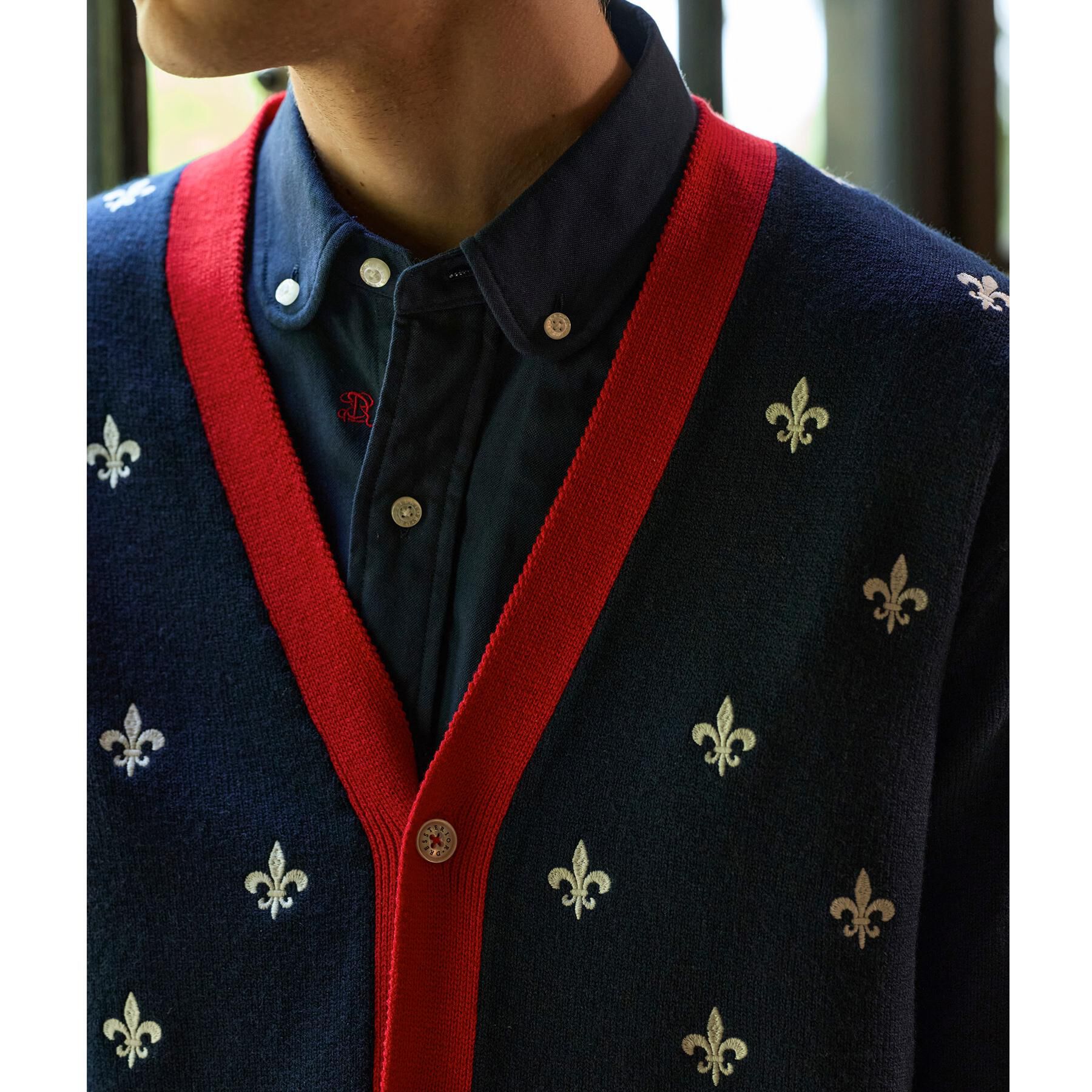 DRESSTERIOR「エンブロイダリー ニットカーディガン」|カーディガン|