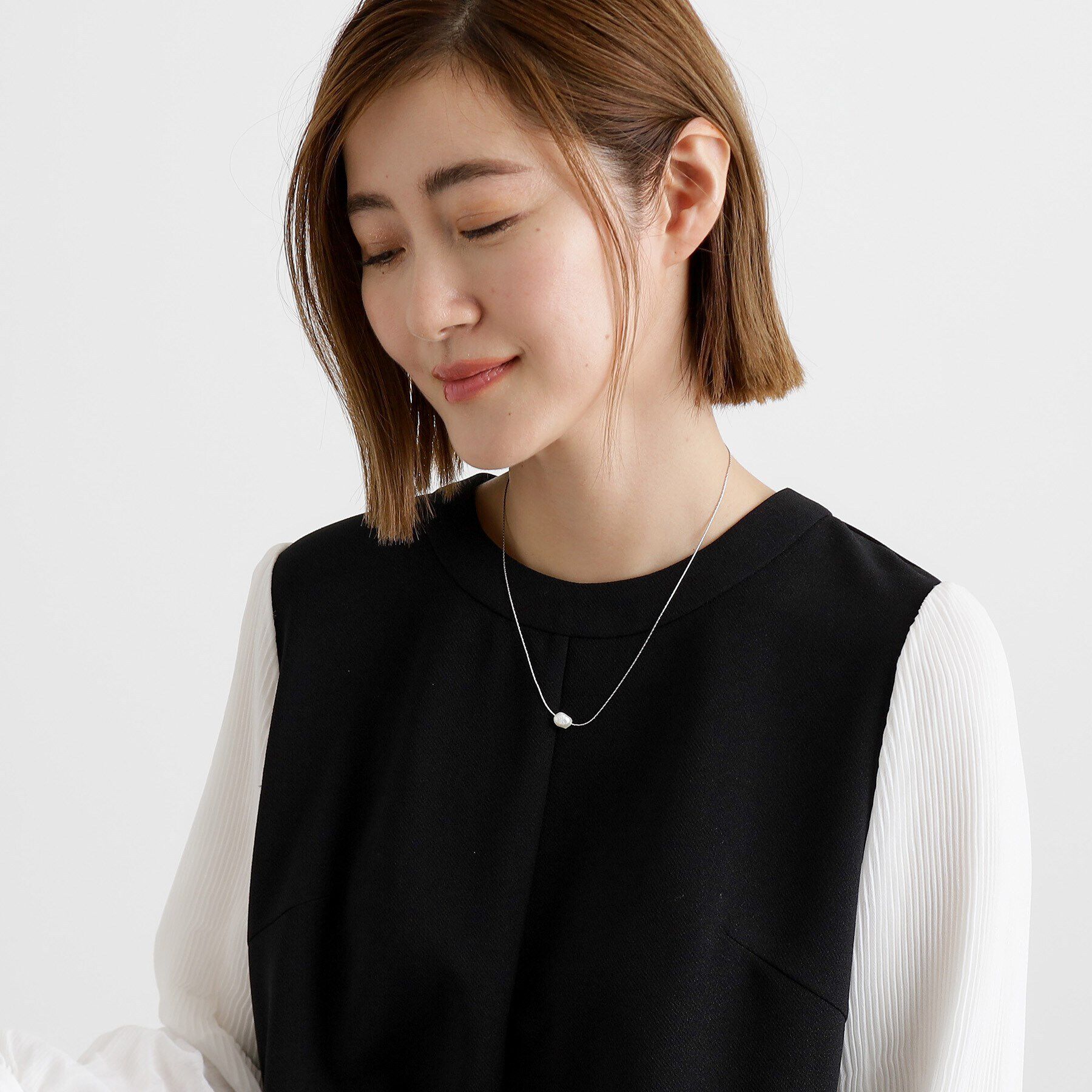 grove「淡水パールショートネックレス【入卒対応可】」|ネックレス|