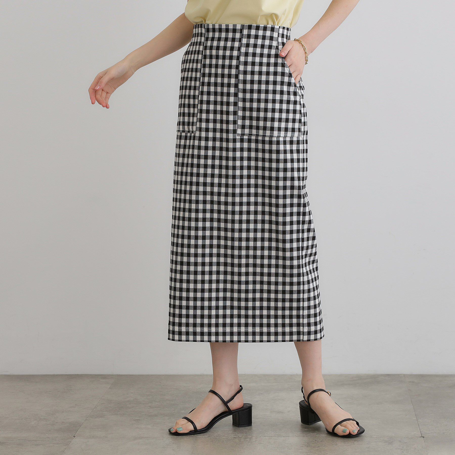 grove「楽ちんときれいを両立 ハイパーナロースカート」|スカート|