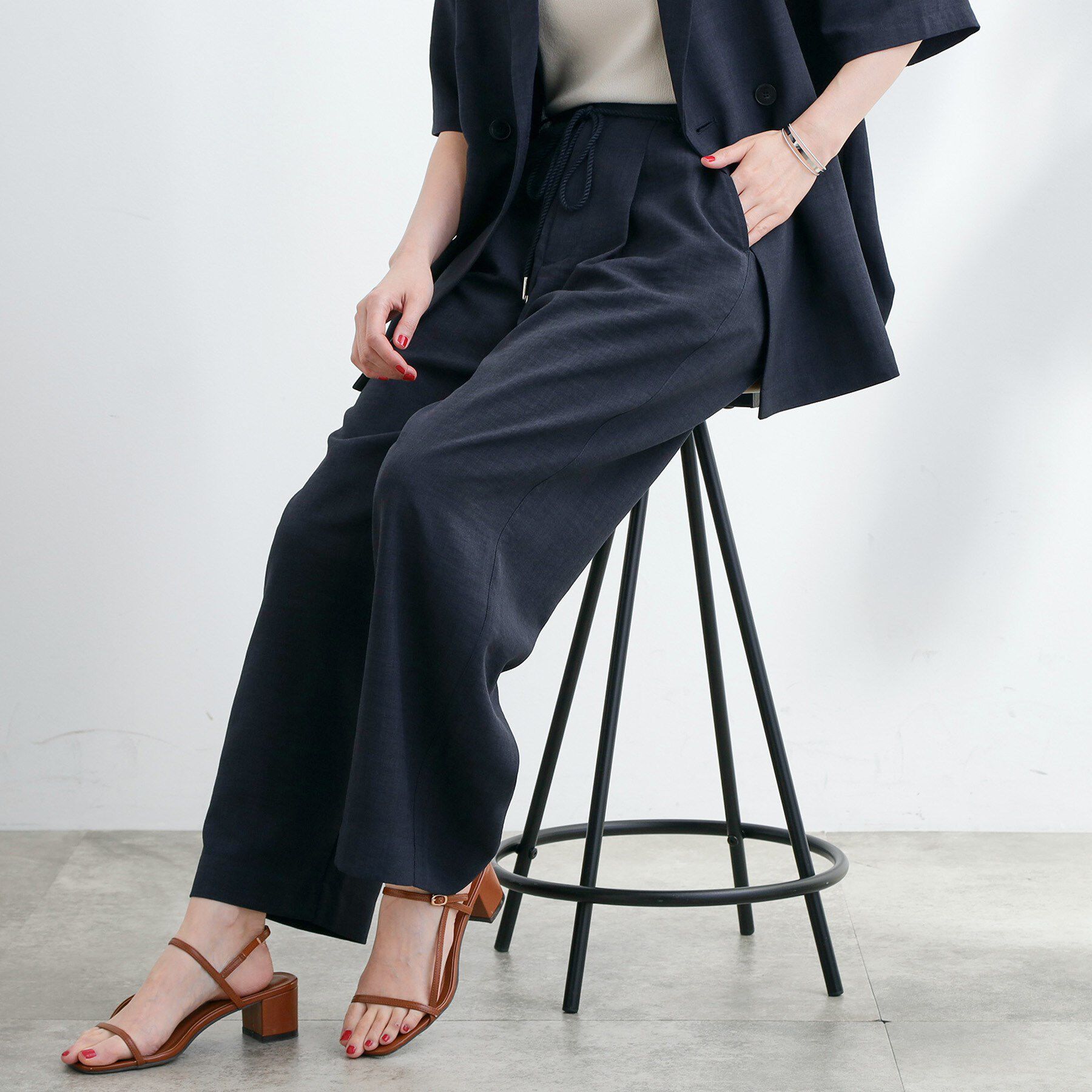 grove「ロープベルトで差がつく 洗練リラックスパンツ」|その他|