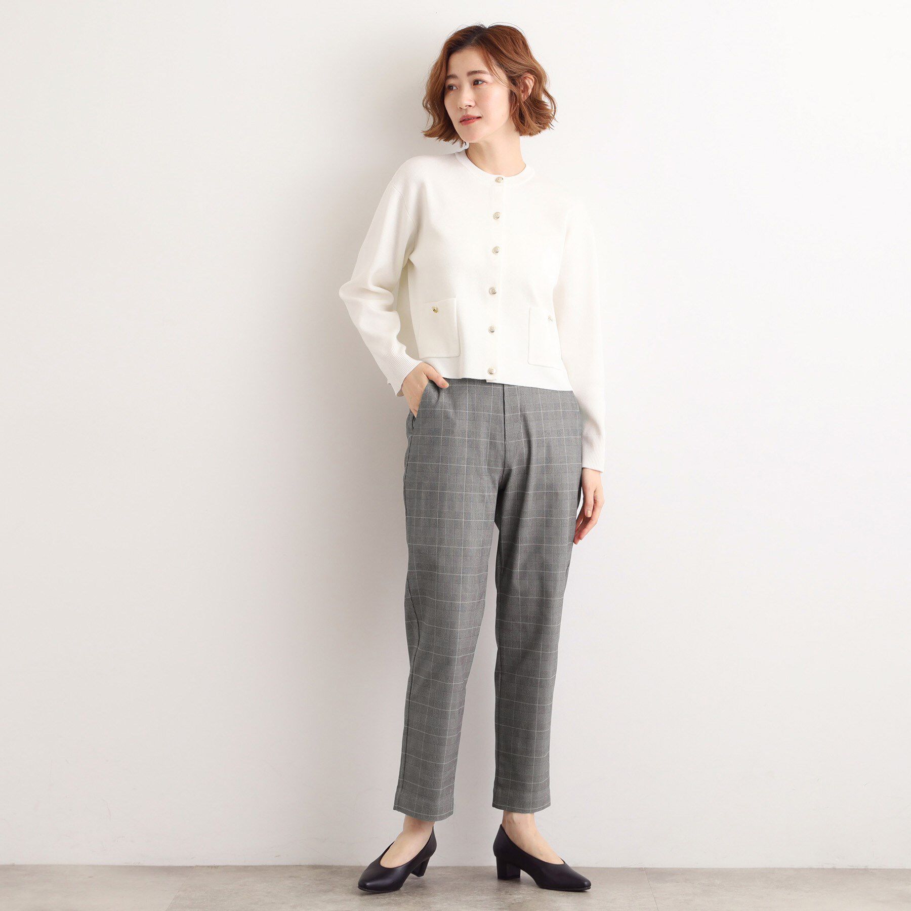 grove「【選べる着丈/多機能】裏起毛ハイパーストレッチテーパードパンツ」|その他|