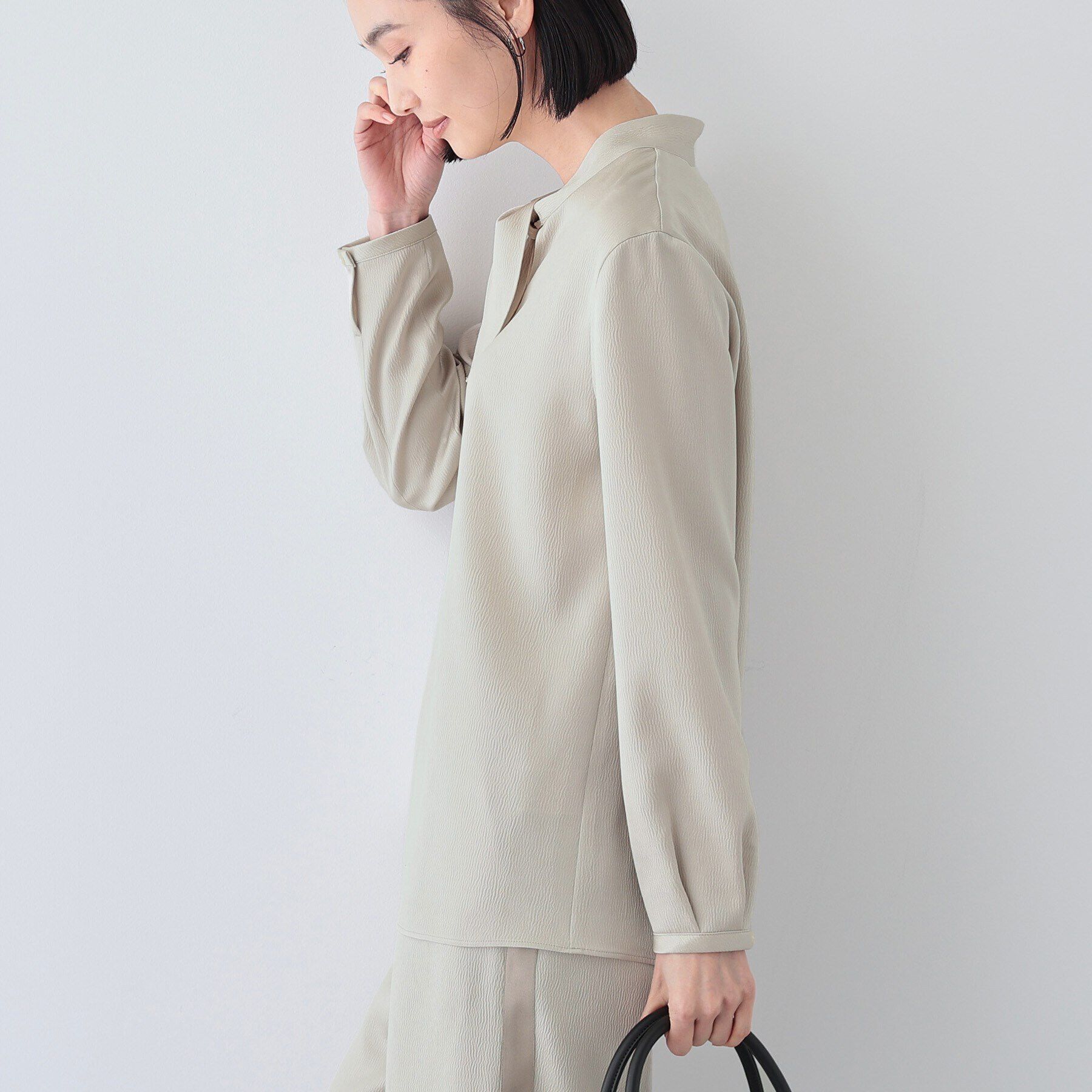 INDIVI「【日本製／SETUP可能】スカーフデザインブラウス」|シャツ・ブラウス|