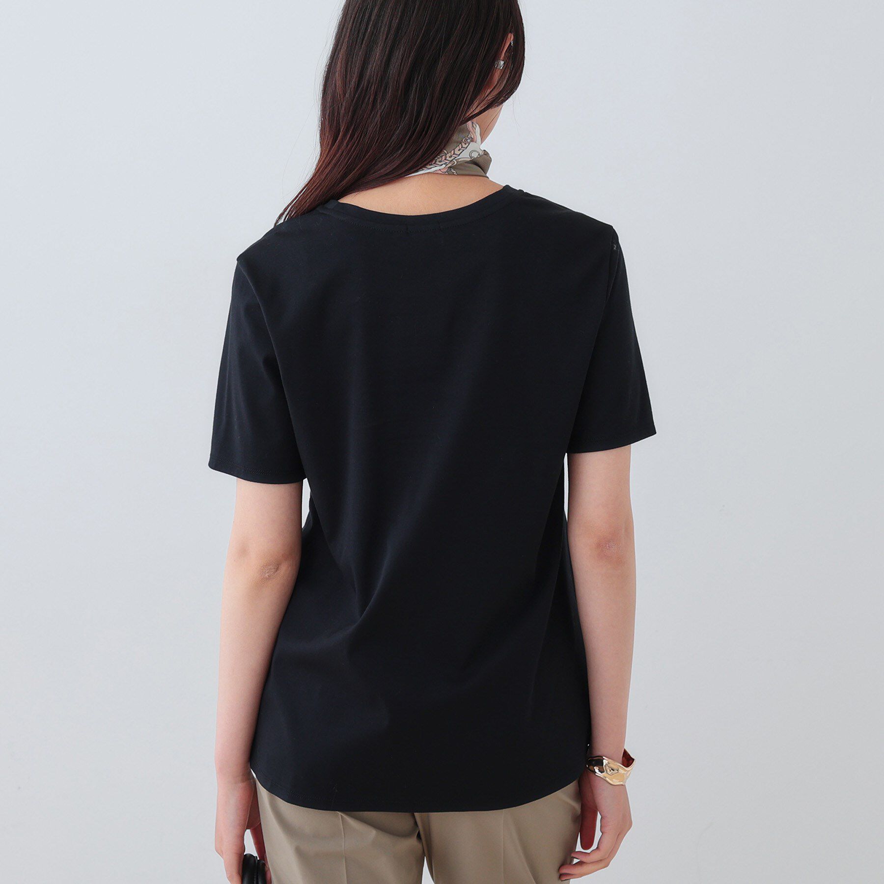 INDIVI「【洗える】ねじりデザインTシャツ」|Tシャツ・カットソー|