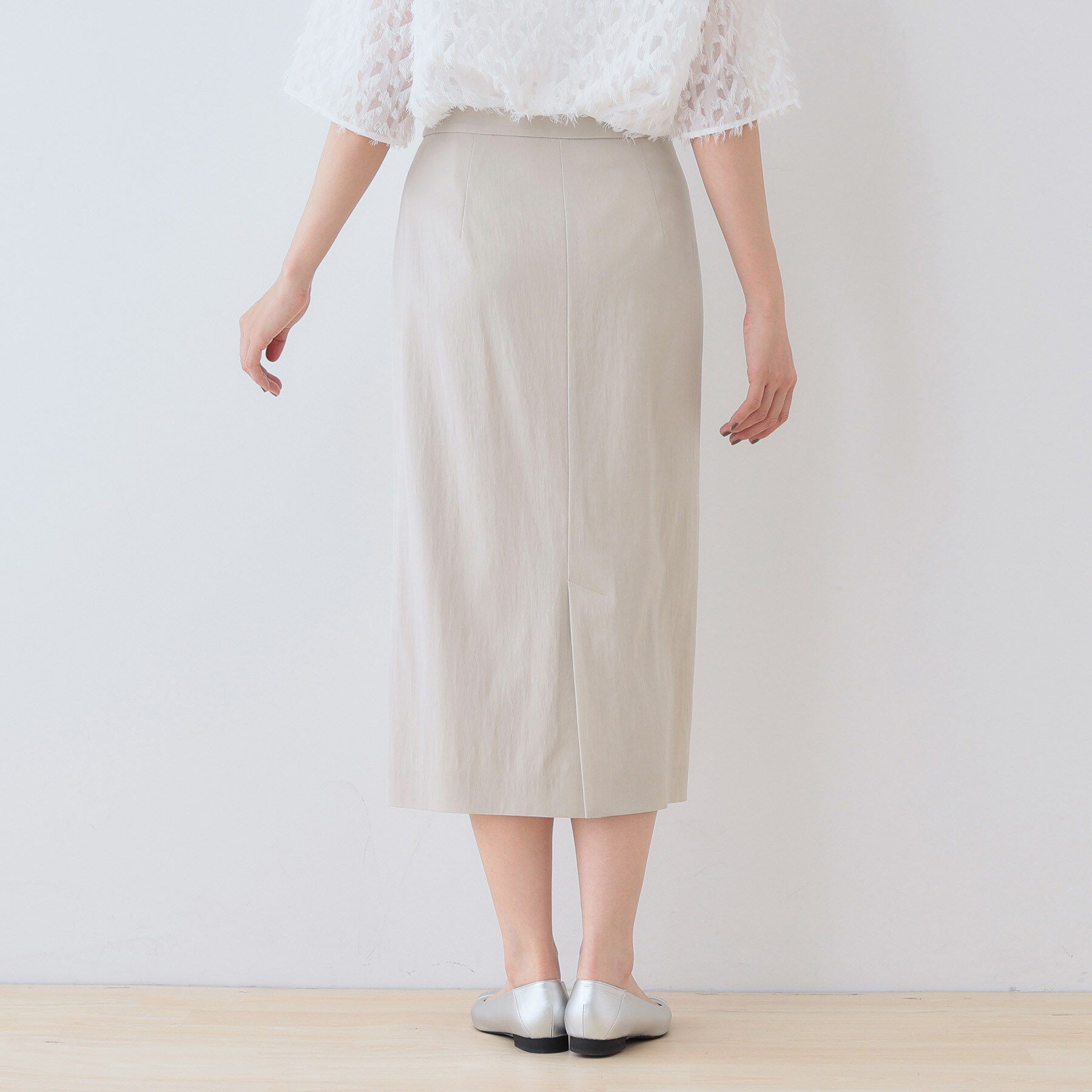 INDIVI「【洗える／SETUP可能／UVケア】ストレートラインスカート」|スカート|