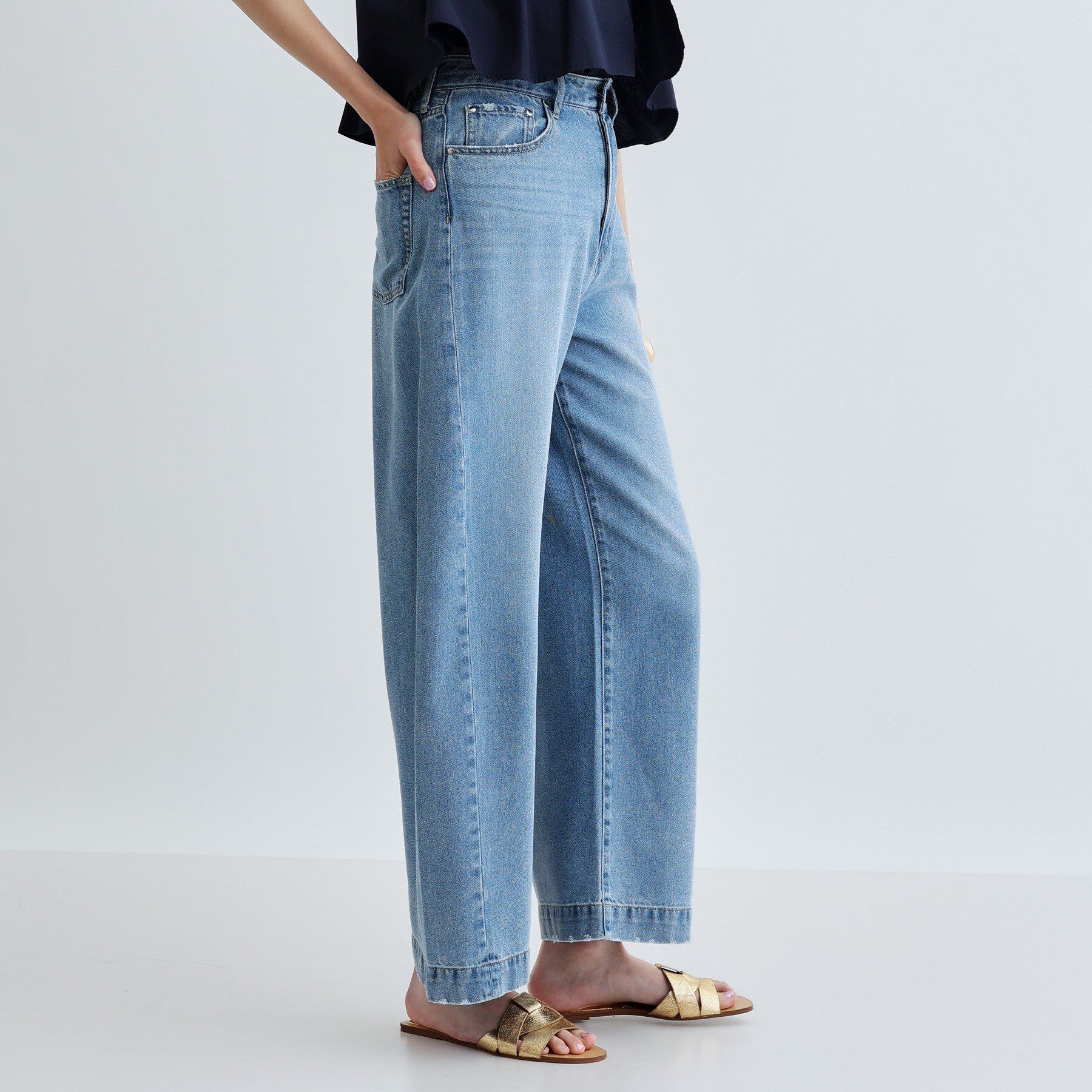 GALLEST「ライトワイドデニム」|デニム|