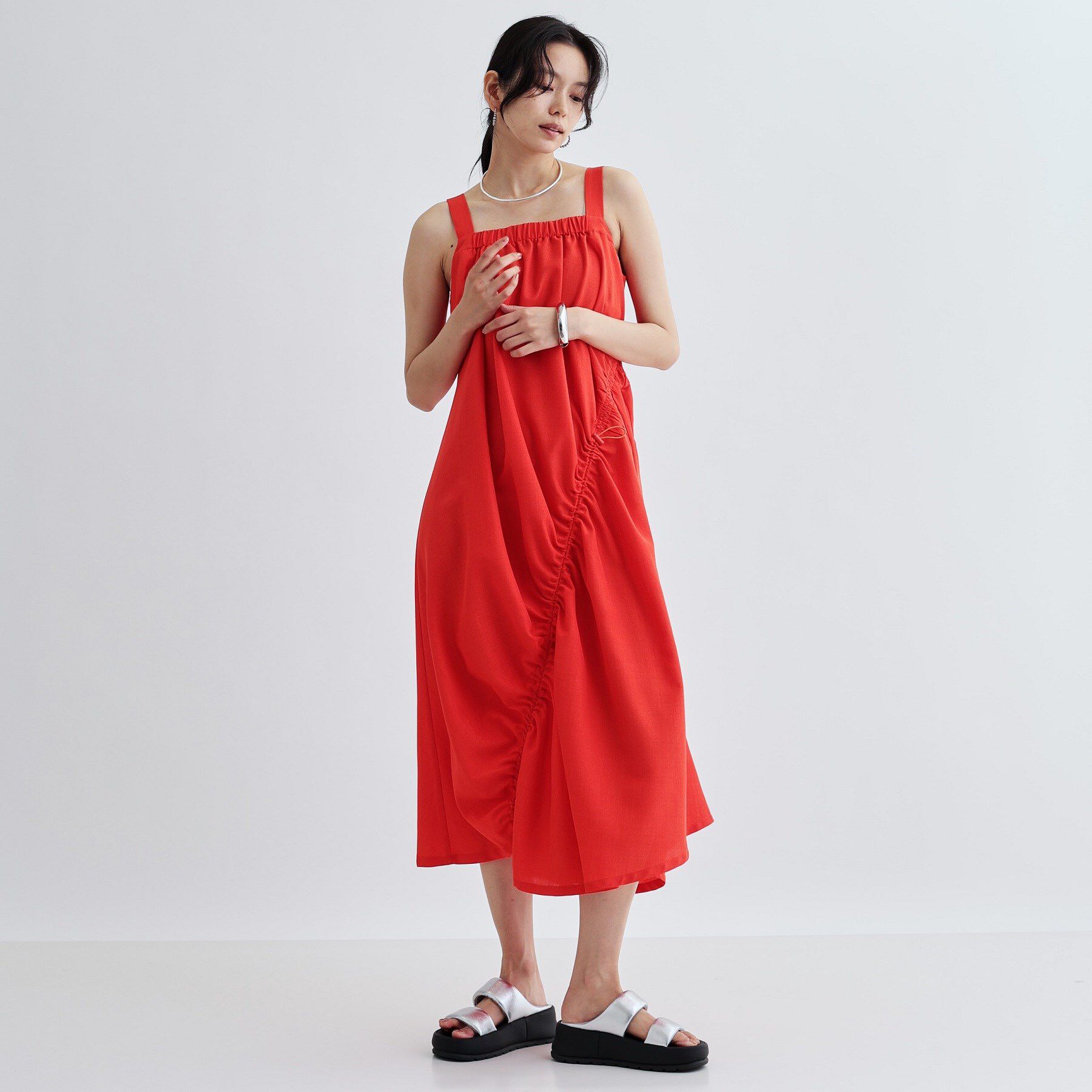 GALLEST「イレギュラーシャーリングワンピース」|ワンピース|