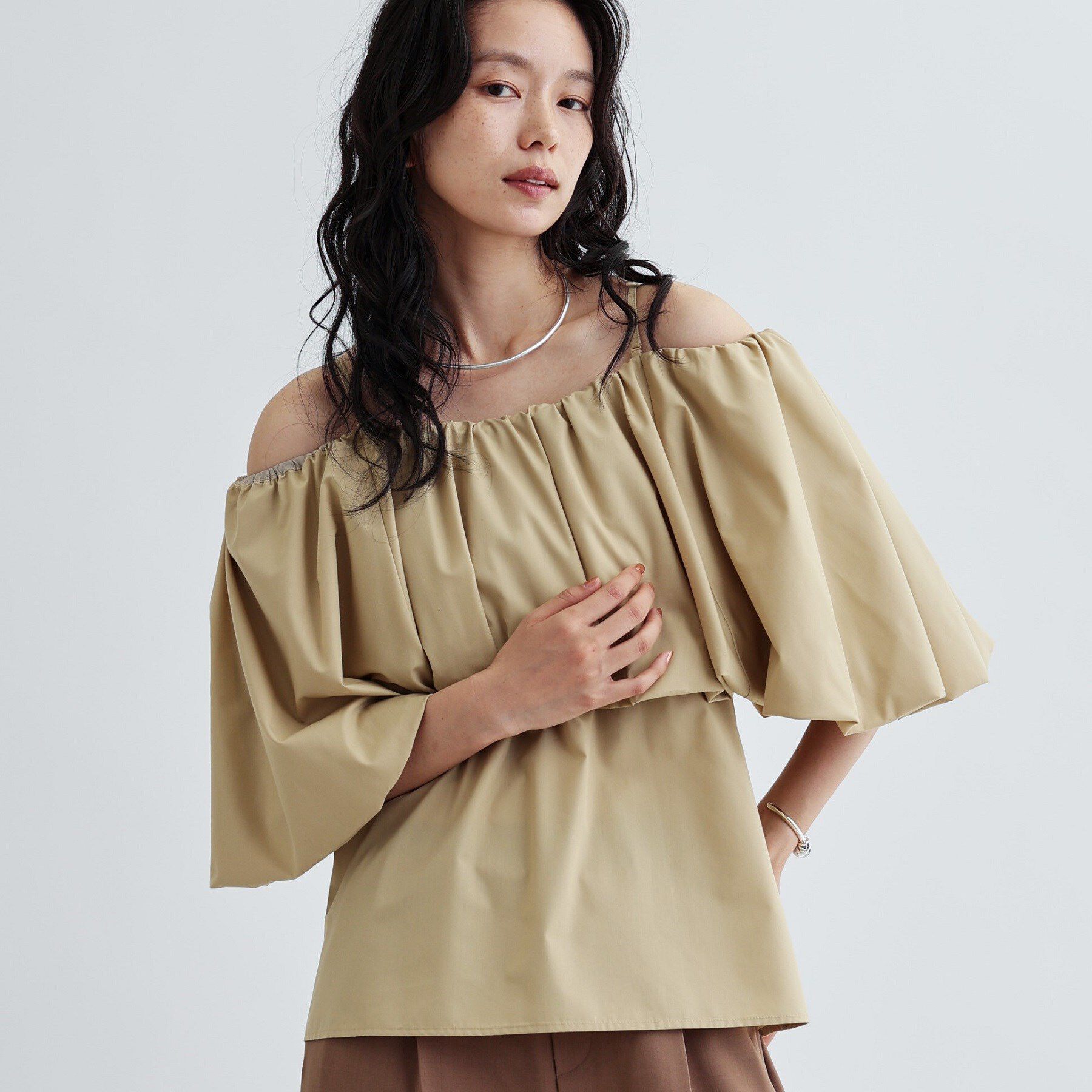 GALLEST「ボリュームオフショルブラウス」|シャツ・ブラウス|