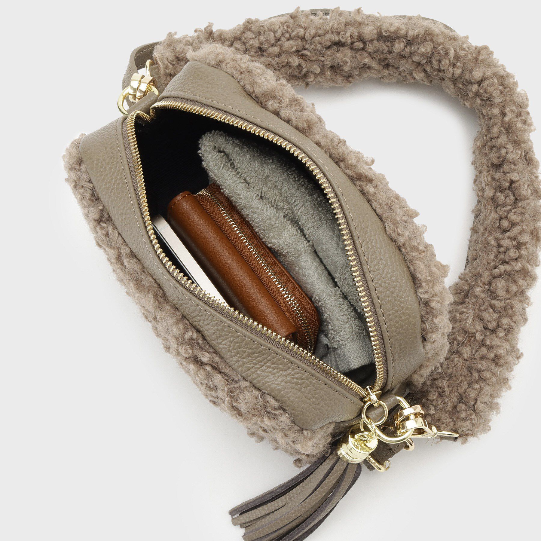 GALLEST「【MILLELA FIRENZE】プードルファーボックスバッグ」|ハンドバッグ|