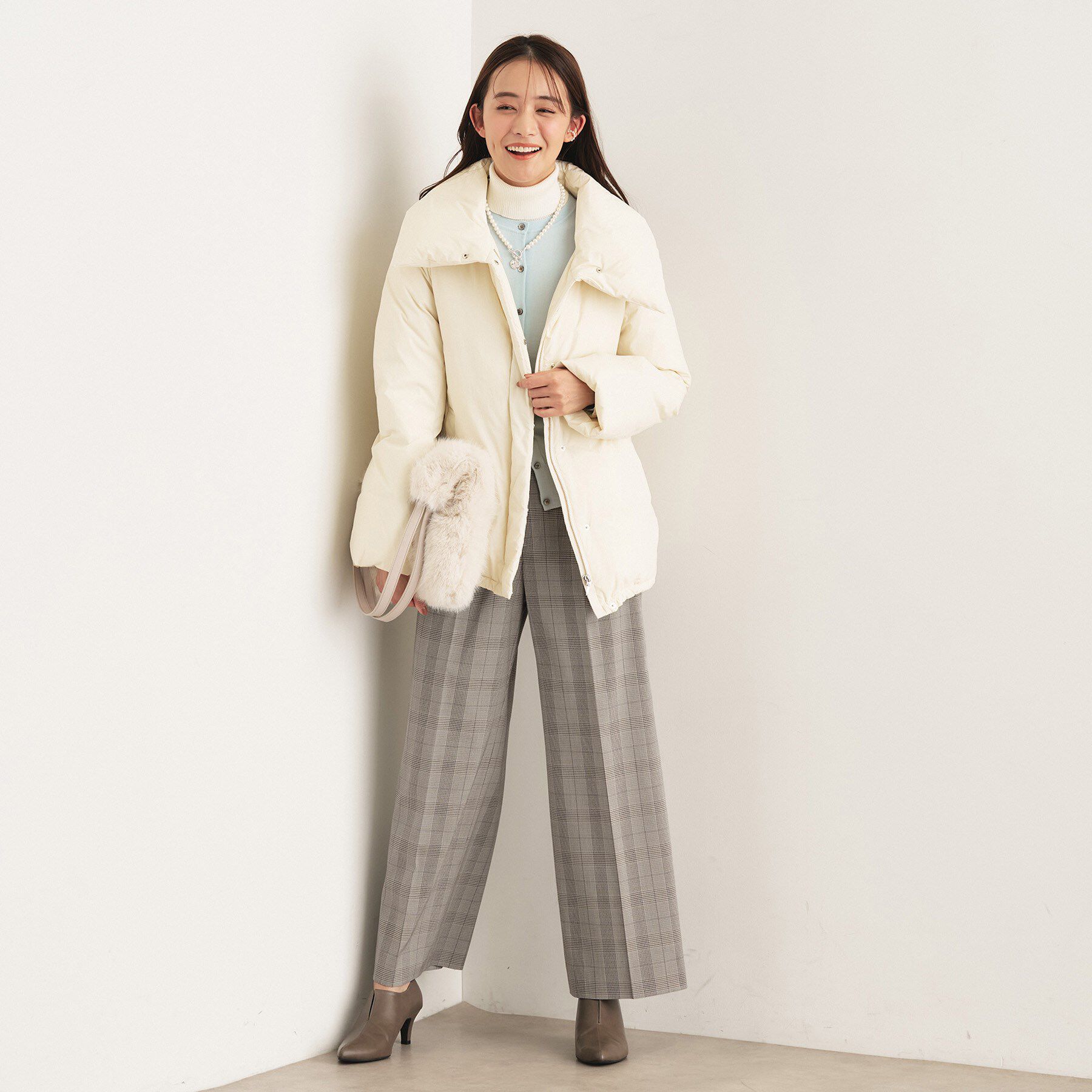 INDIVI「【褒められパンツ】ワンタックワイドパンツ」|その他|