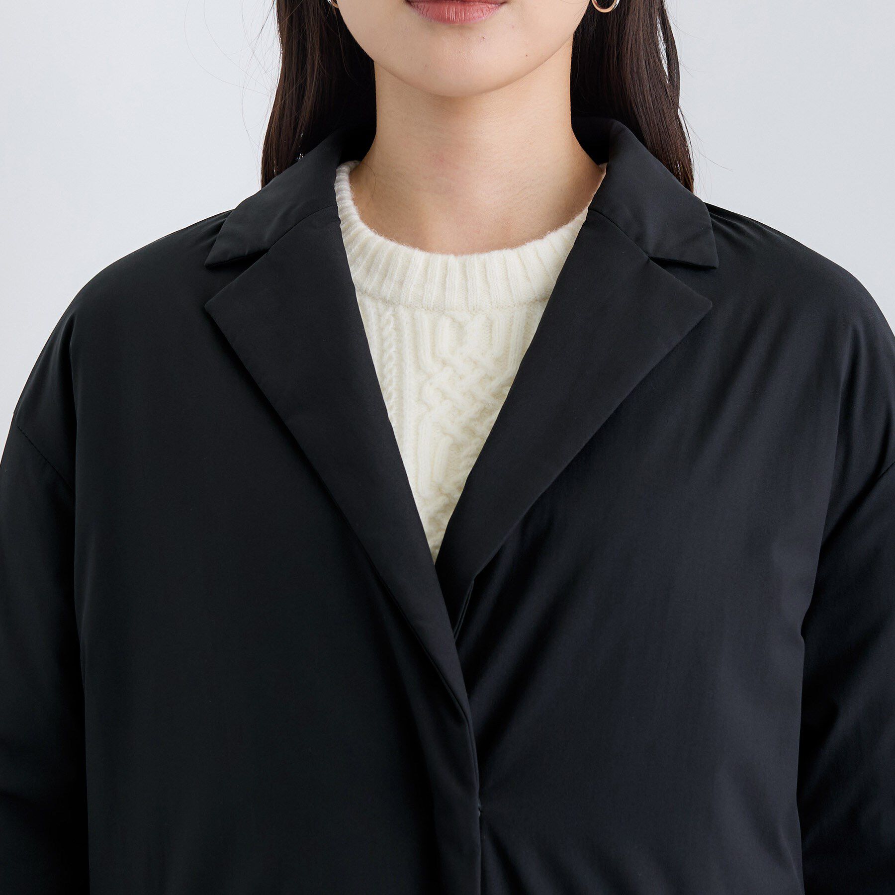 INDIVI「【超軽量／蓄熱】ライトパフチェスターコート」|ダウン|