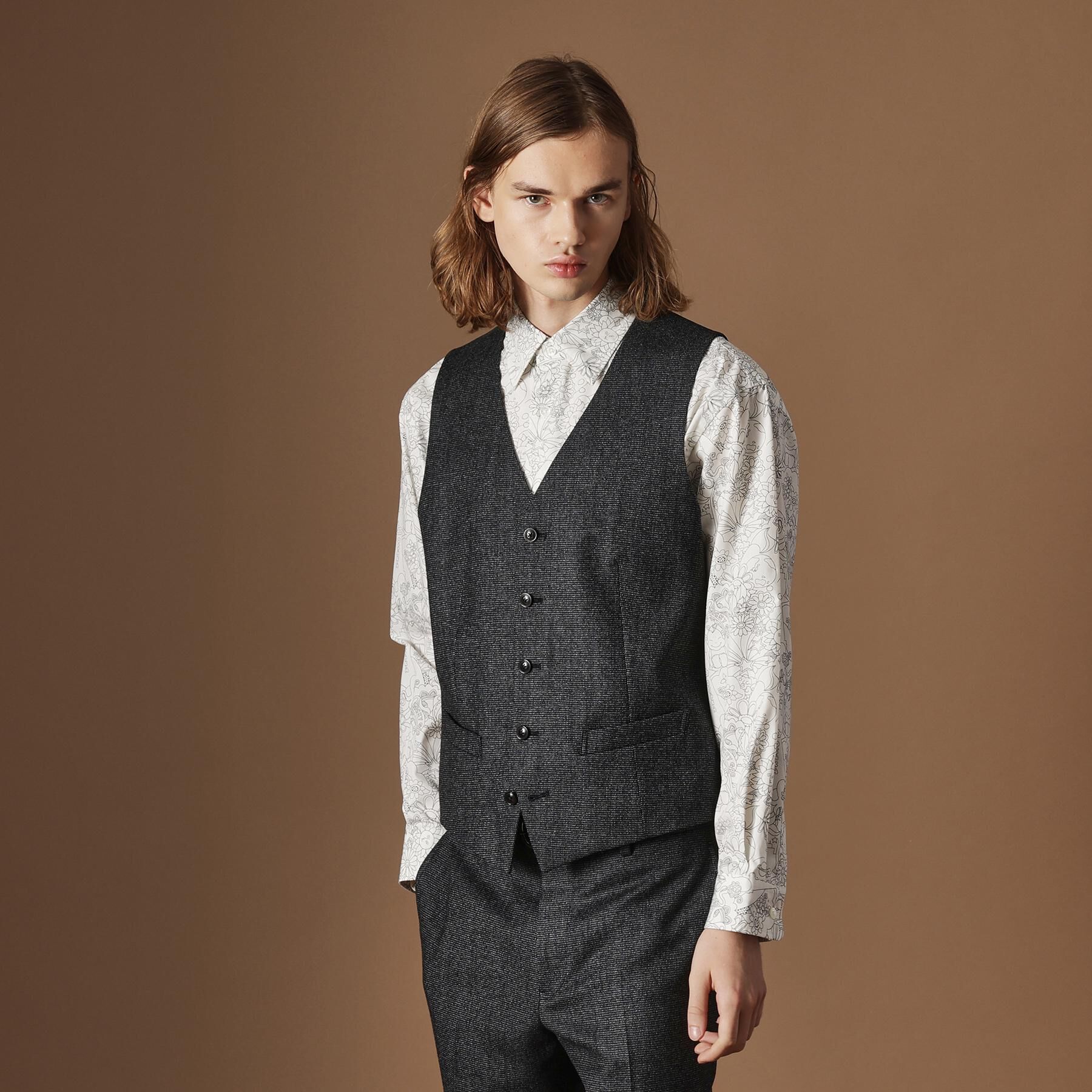 40CARATS&525「【Sサイズ～】ピンチェックミルドヴェスト」|ベスト・ジレ|