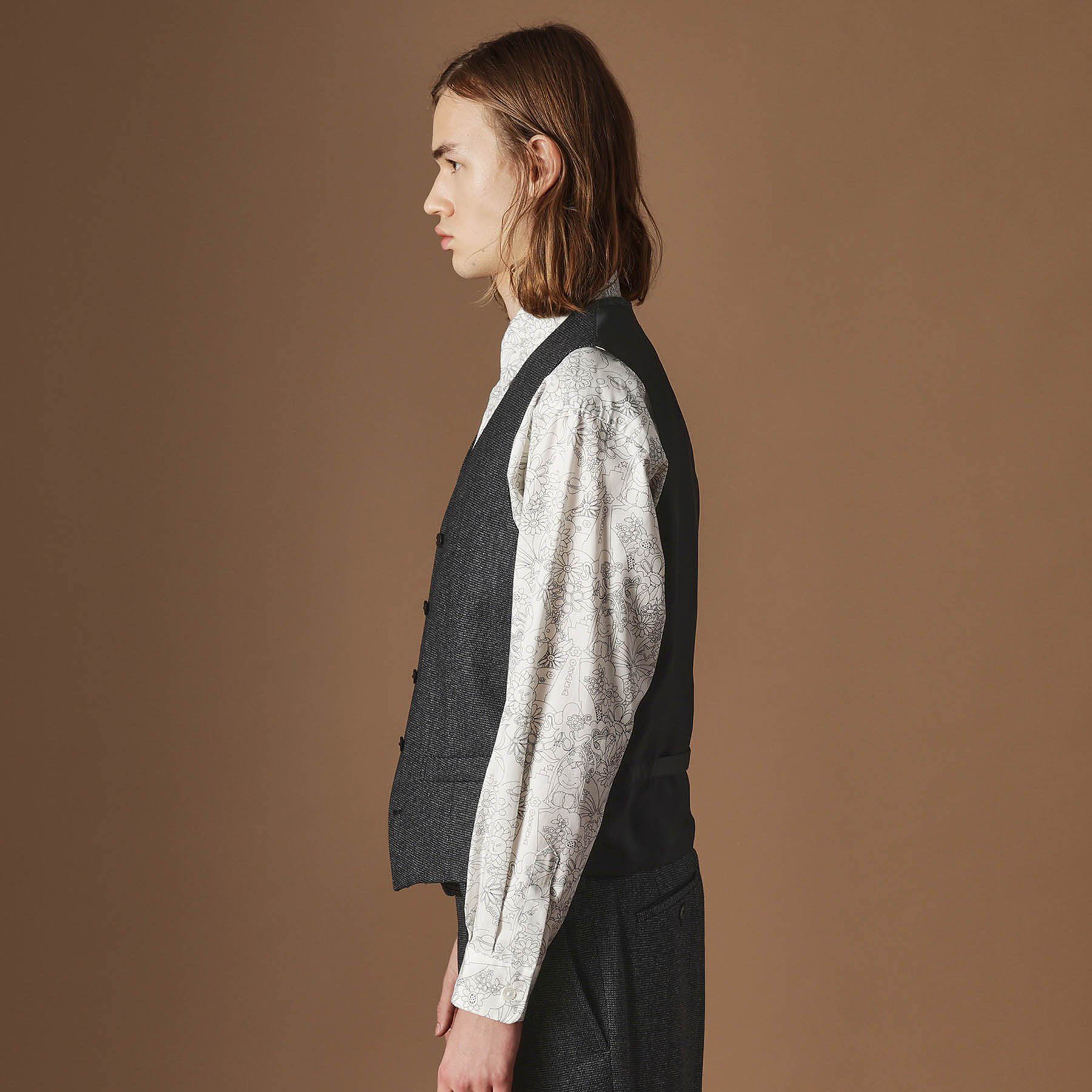 40CARATS&525「【Sサイズ～】ピンチェックミルドヴェスト」|ベスト・ジレ|