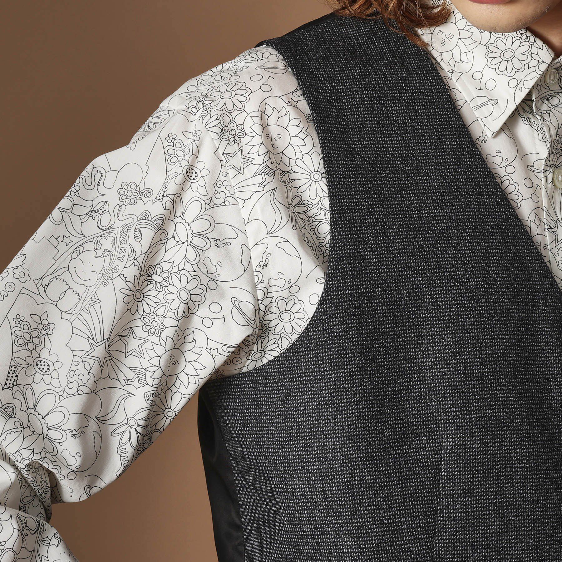 40CARATS&525「【Sサイズ～】ピンチェックミルドヴェスト」|ベスト・ジレ|