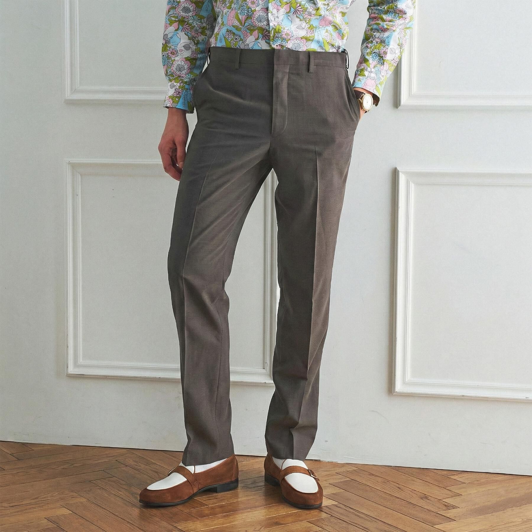 TAKEO KIKUCHI「【BOWLER HAT LABEL】TWトロピカルシャンブレー JAZZスラックス」|その他|