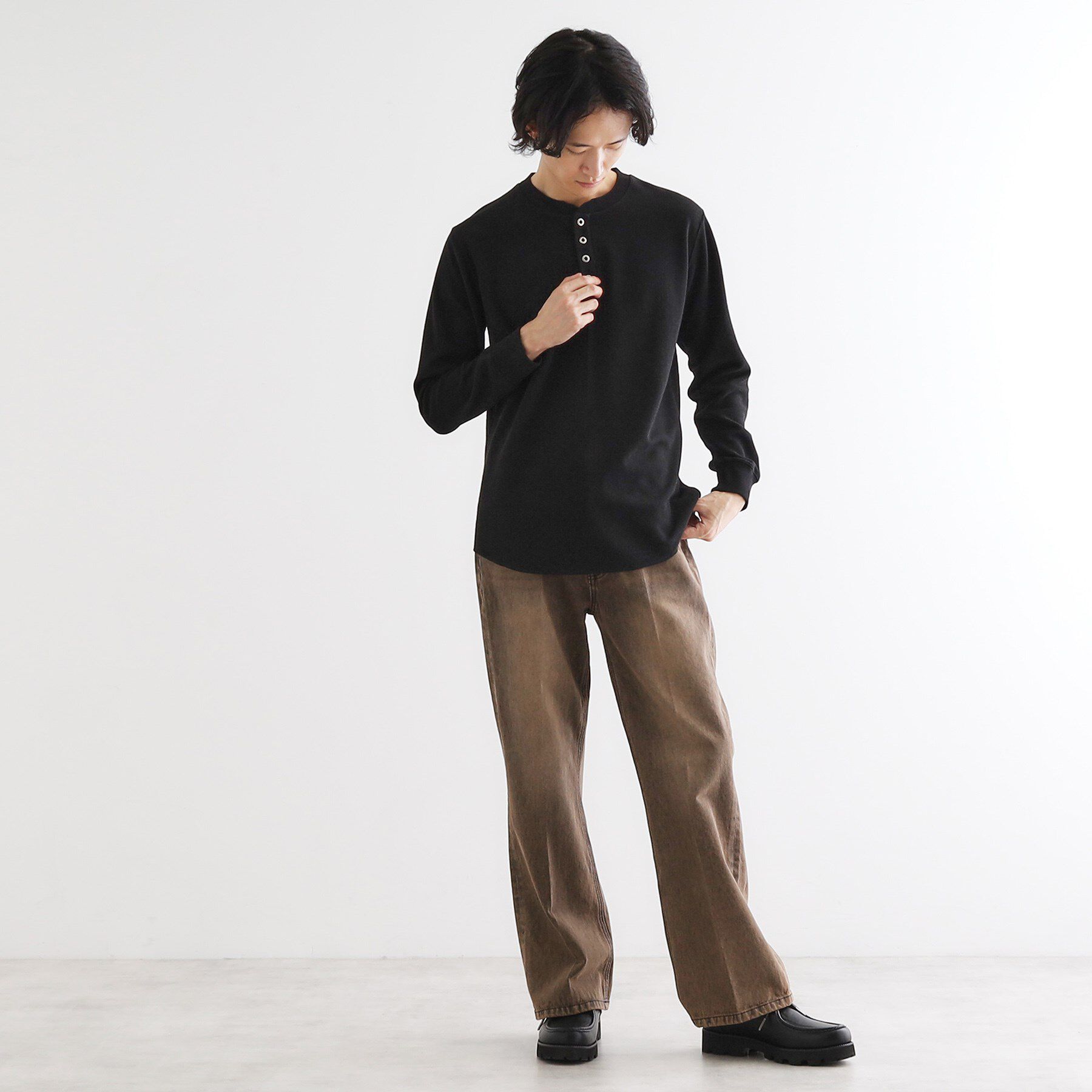 tk.TAKEO KIKUCHI「フレアデニムパンツ」|デニム|