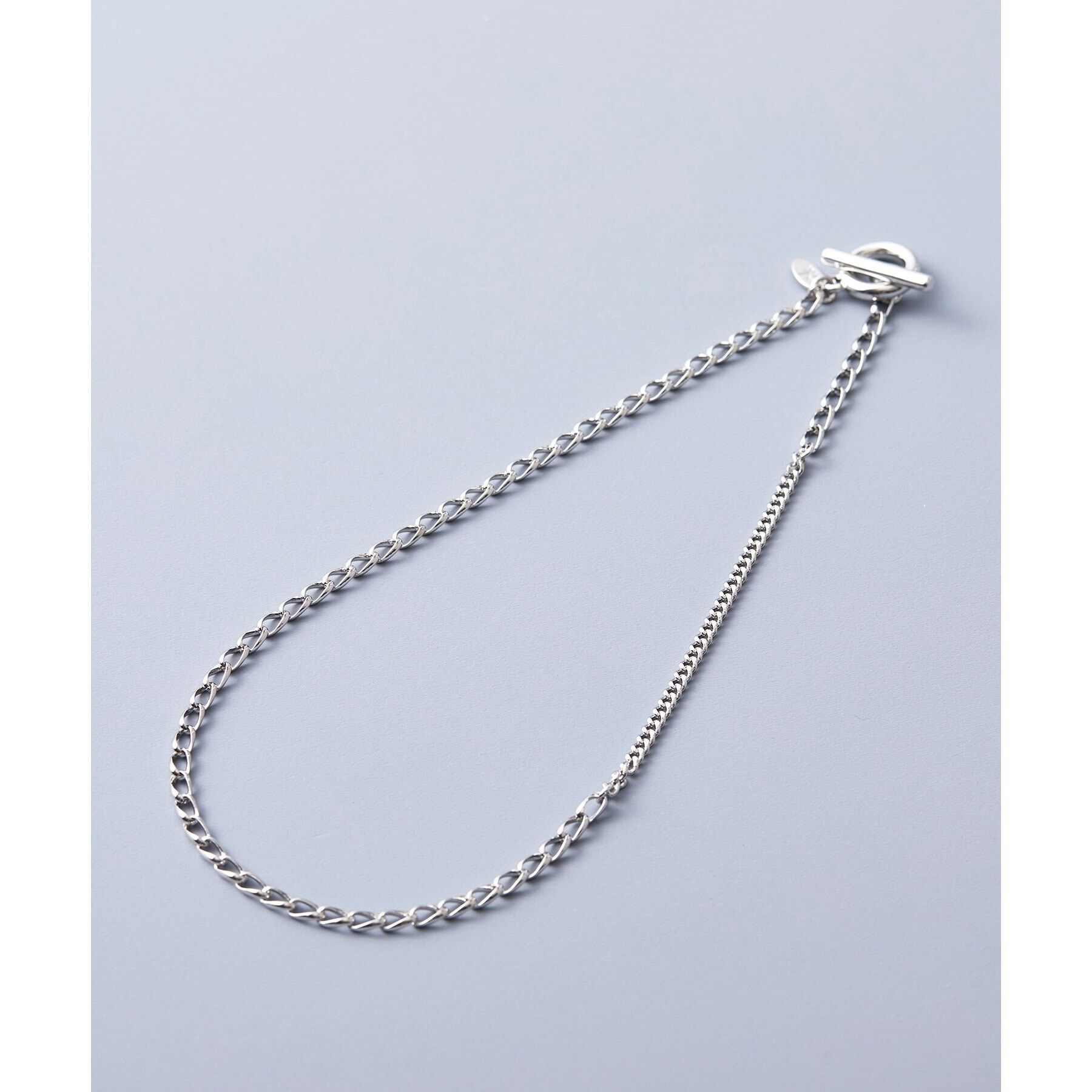 tk.TAKEO KIKUCHI「ASSORT CHAIN NECKLACE / アソートチェーンネックレス」|ネックレス|シルバー(206)