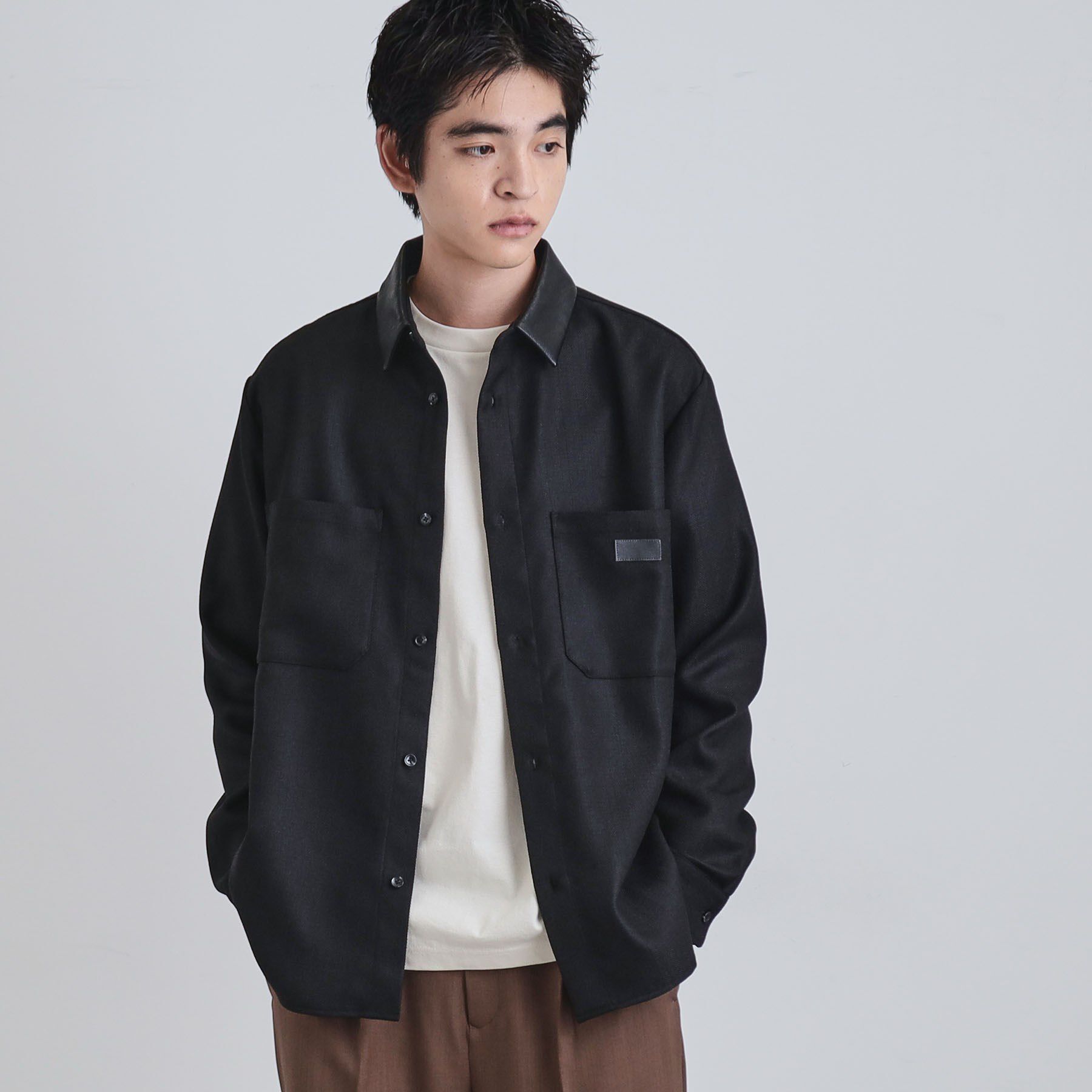 tk.TAKEO KIKUCHI「ヘリンボーンワーカーシャツ」|シャツ・ブラウス|