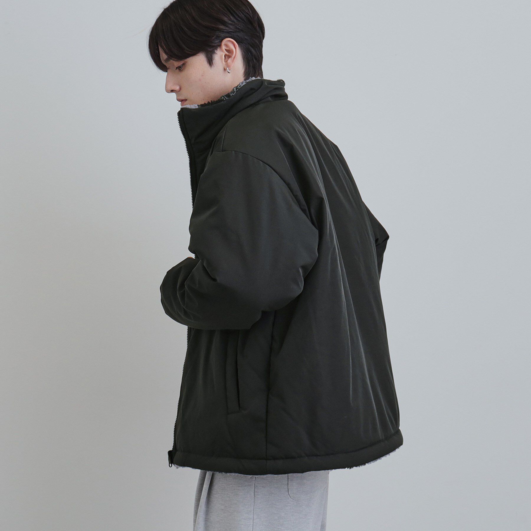 tk.TAKEO KIKUCHI「【WEB限定】リバーシブルボアブルゾン」|ブルゾン・スタジャン|