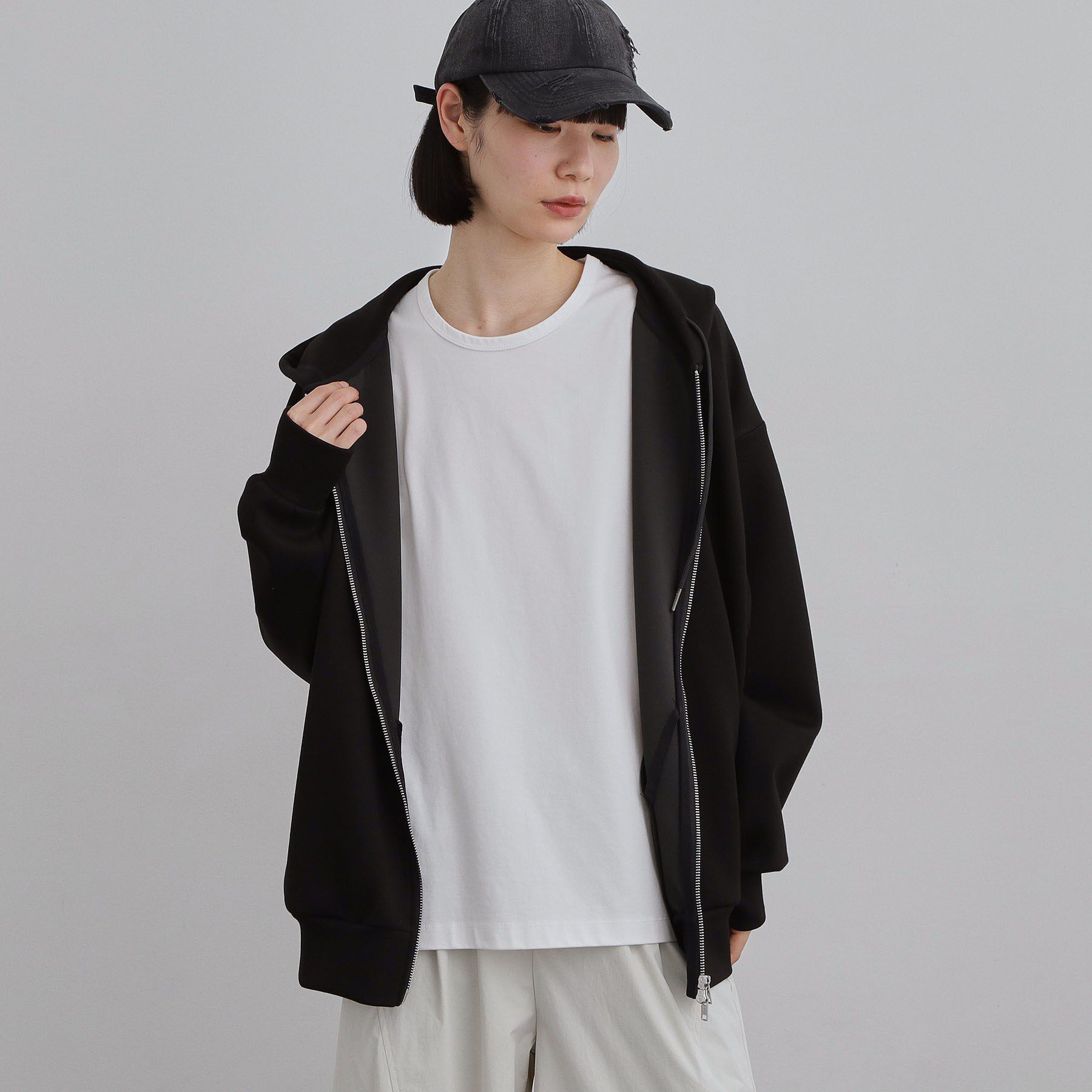 tk.TAKEO KIKUCHI「オーバーサイズジップパーカー」|パーカー|