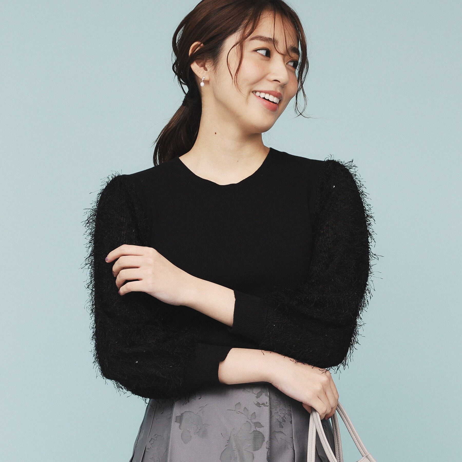 index「ドッキングシャギーニット【洗濯機洗い可】」|ニット・セーター|