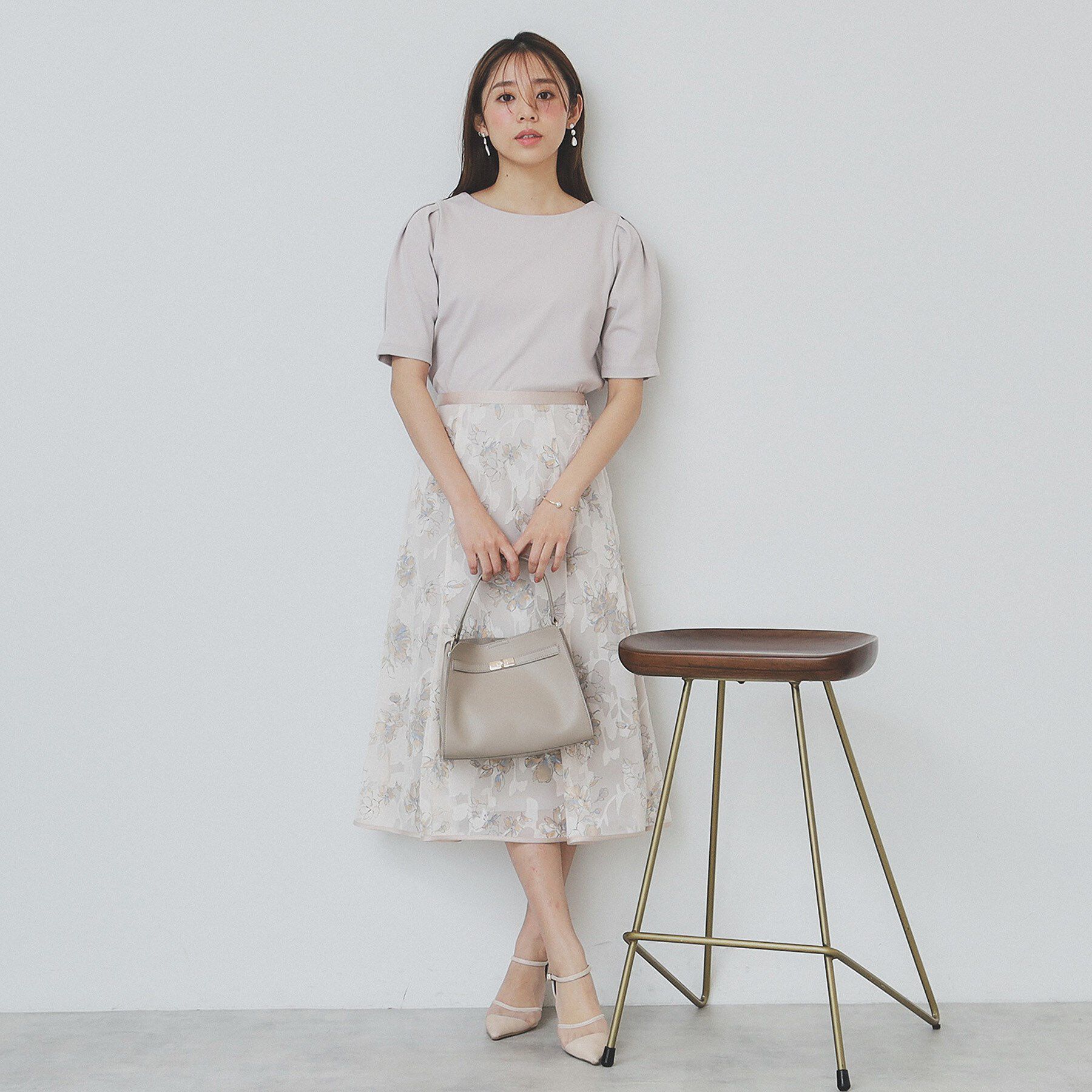 index「《10色展開/XS-LLサイズ》コットンスムースタックスリーブトップス【UV/接触冷感/洗濯機洗い可」|Tシャツ・カットソー|