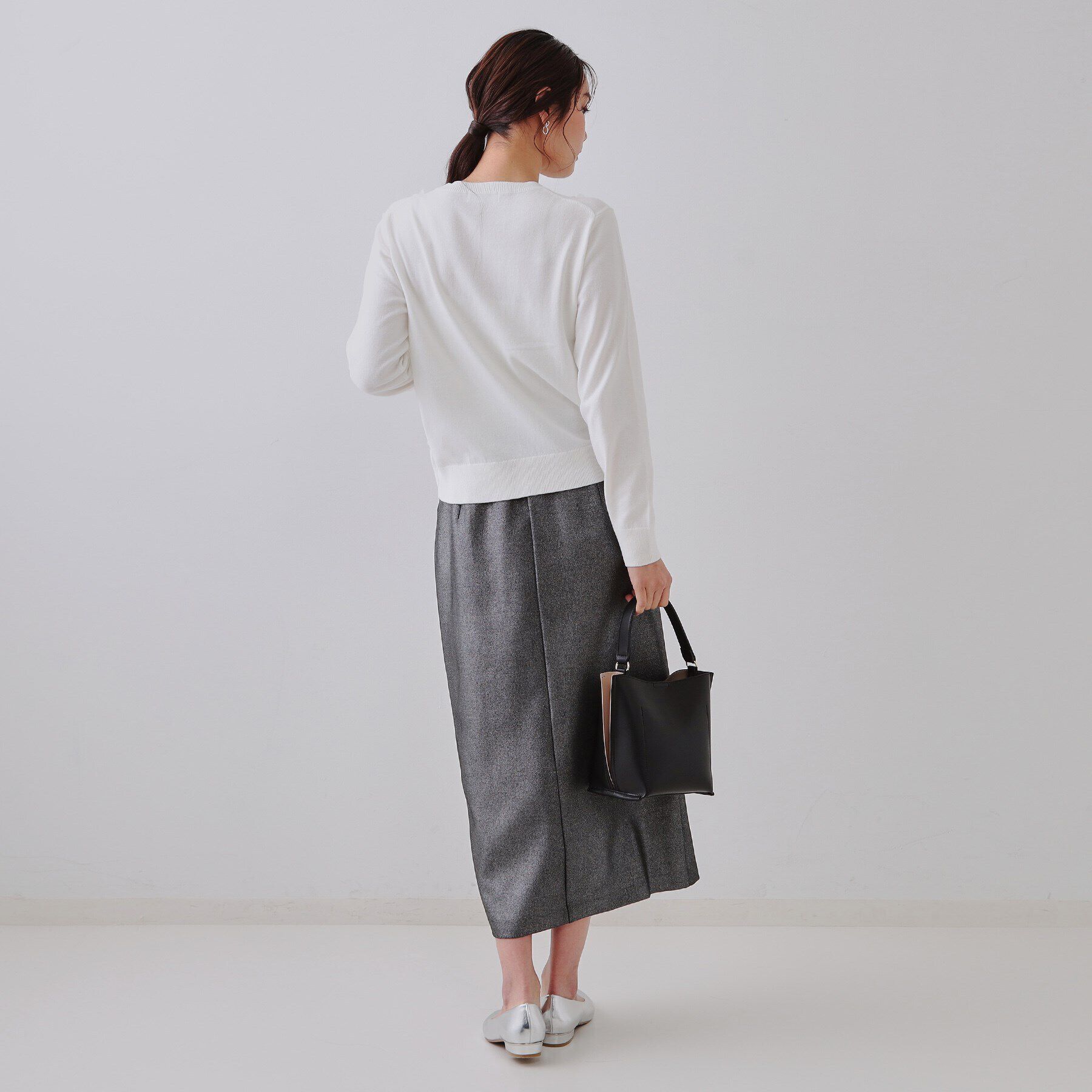 OPAQUE.CLIP「フラワーモチーフニット【洗濯機洗い可】」|ニット・セーター|