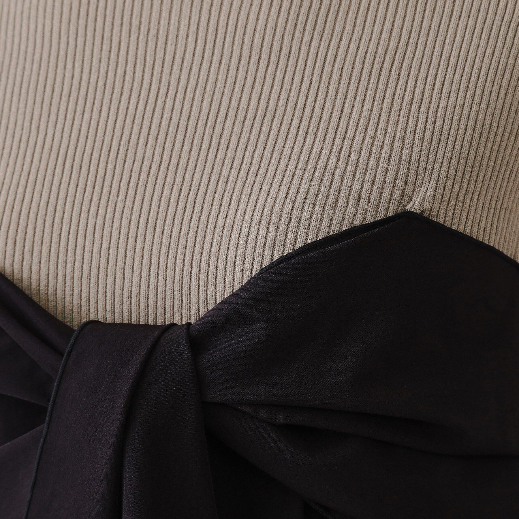 OPAQUE.CLIP「リボンビスチェドッキングニット【洗濯機洗い可】」|ニット・セーター|