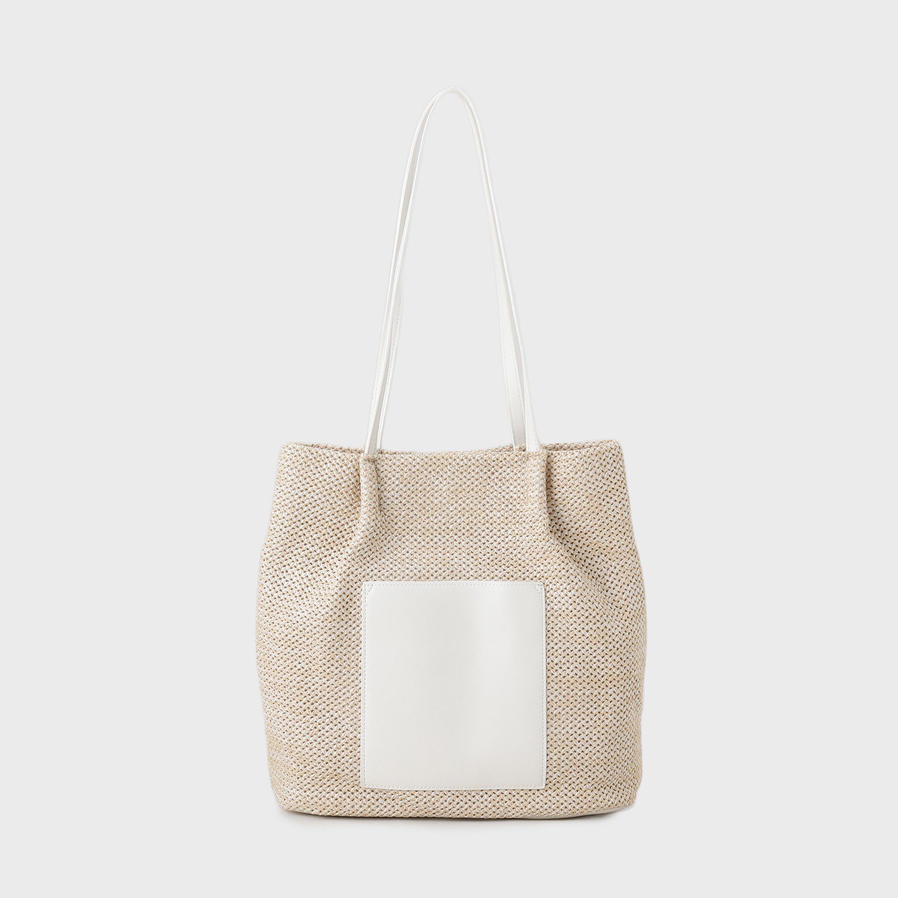 OPAQUE.CLIP「フロントベルトデザイン雑材合皮コンビトートバッグ」|トートバッグ|