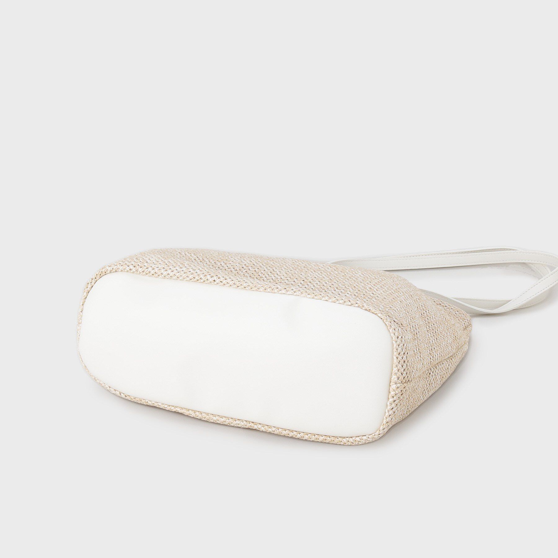 OPAQUE.CLIP「フロントベルトデザイン雑材合皮コンビトートバッグ」|トートバッグ|