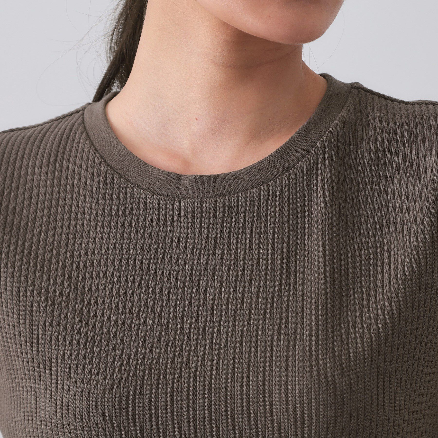 OPAQUE.CLIP「ノースリーブリブカットソー【洗濯機洗い可】」|Tシャツ・カットソー|