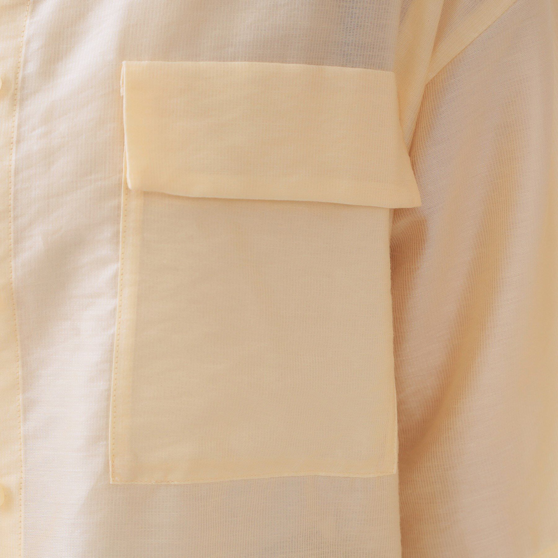 OPAQUE.CLIP「シアーダブルポケットシャツ【洗濯機洗い可】」|シャツ・ブラウス|