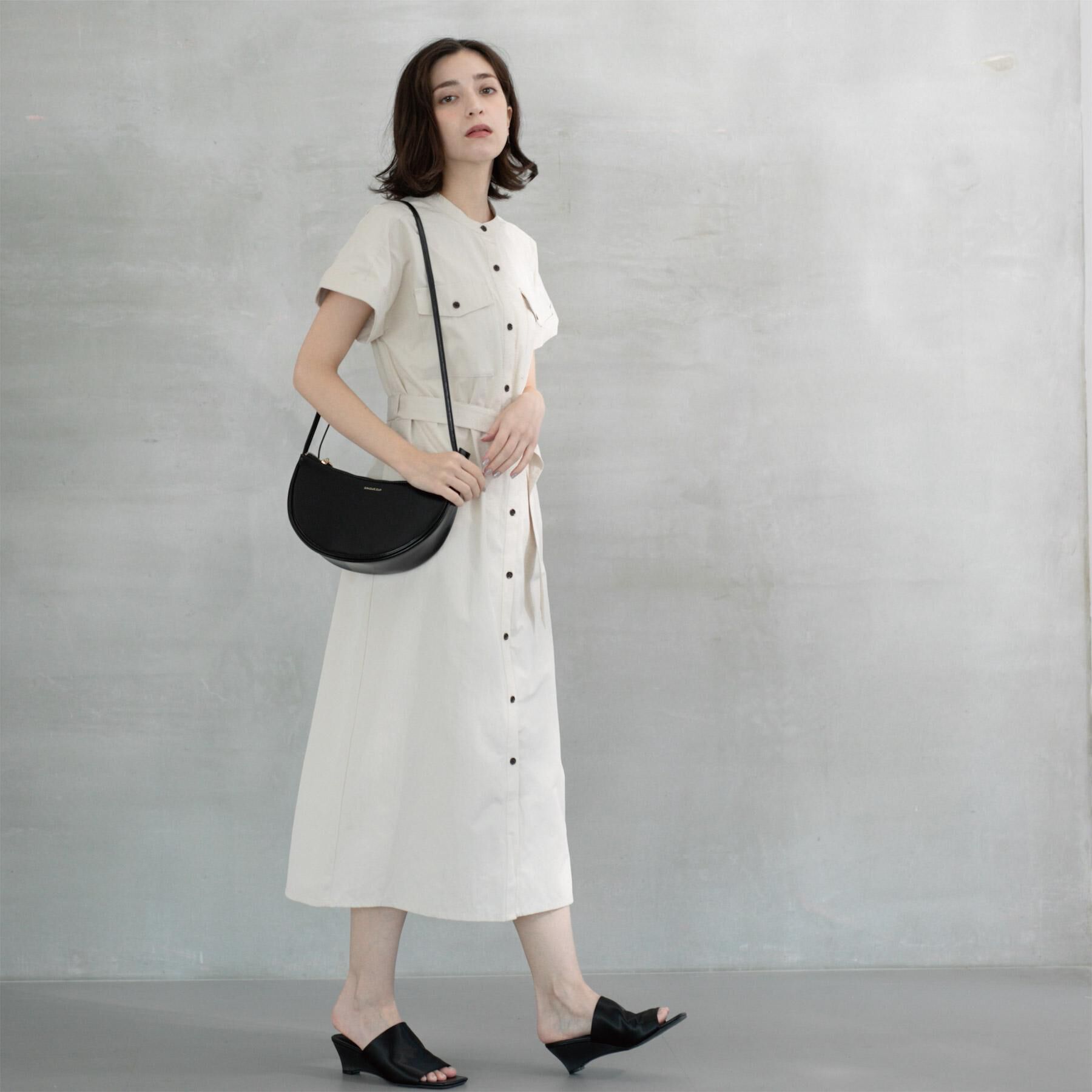 OPAQUE.CLIP「ダブルポケットシャツワンピース【洗濯機洗い可】」|ワンピース|