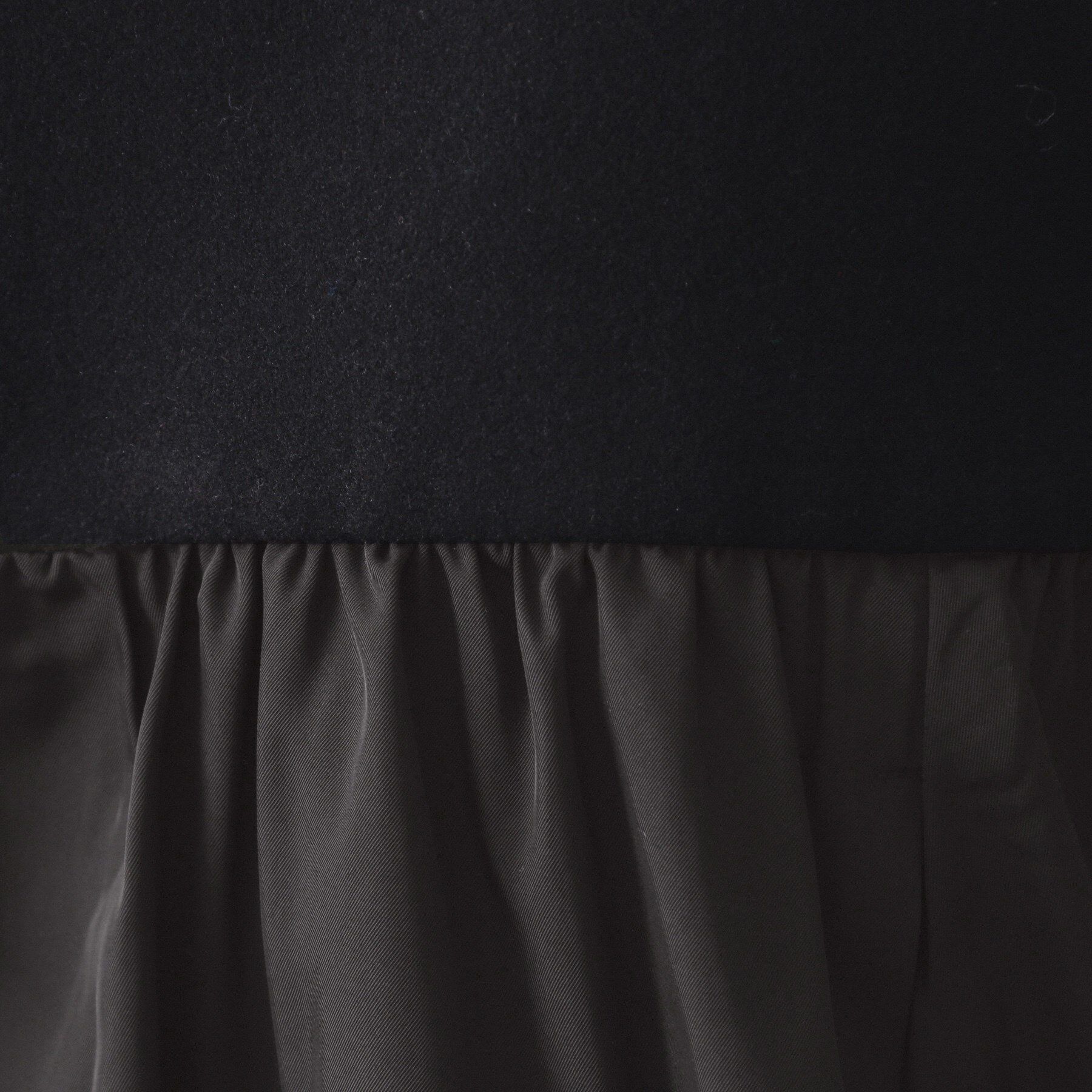 OPAQUE.CLIP「ウールライクペプラムドッキングアウター【洗濯機洗い可】」|ノーカラーコート|