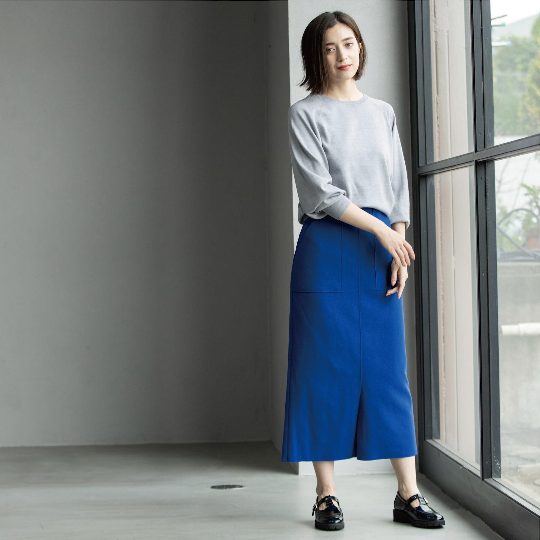 OPAQUE.CLIP「ウールライクタイトスカート【洗濯機洗い可】《8col》」|スカート|