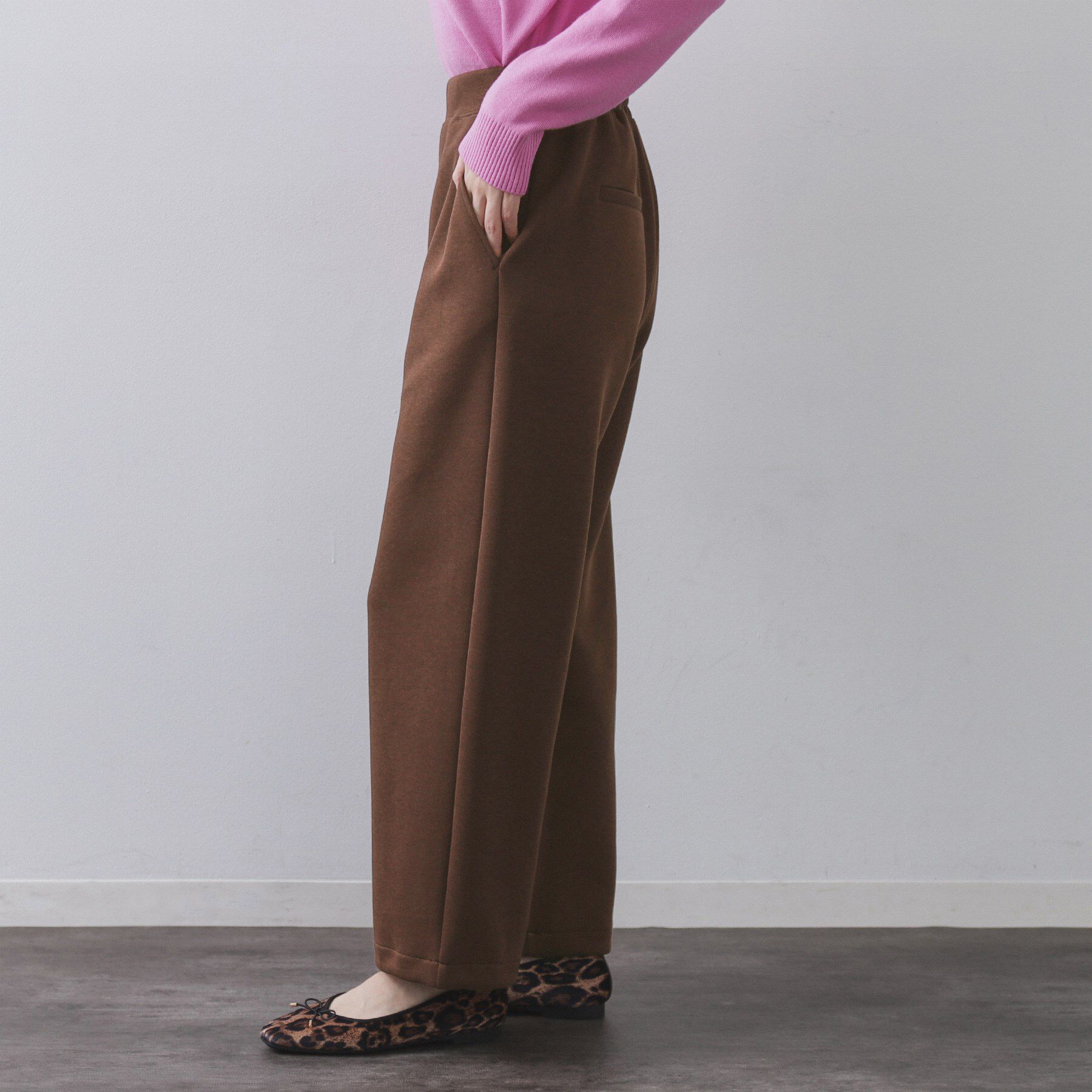 OPAQUE.CLIP「イージーカーブワイドパンツ【洗濯機OK】」|その他|