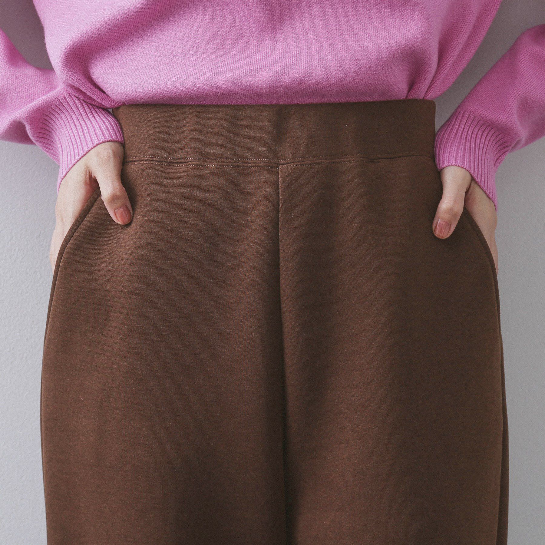 OPAQUE.CLIP「イージーカーブワイドパンツ【洗濯機OK】」|その他|