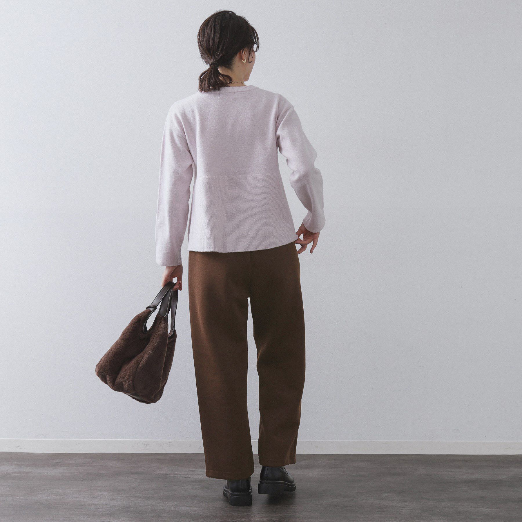 OPAQUE.CLIP「イージーカーブワイドパンツ【洗濯機OK】」|その他|