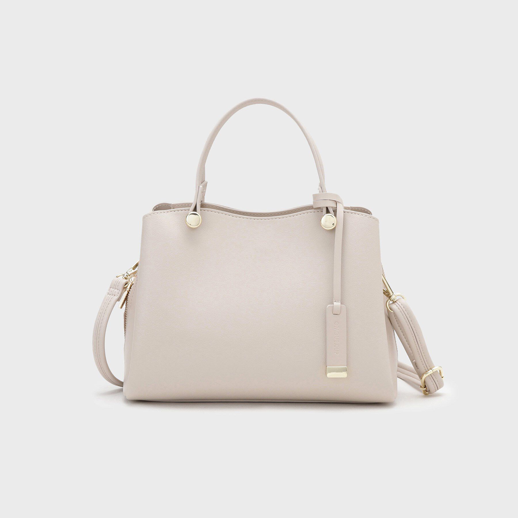 OPAQUE.CLIP「【2WAY】合皮ミドルサイズボストンバッグ」|ボストンバッグ|