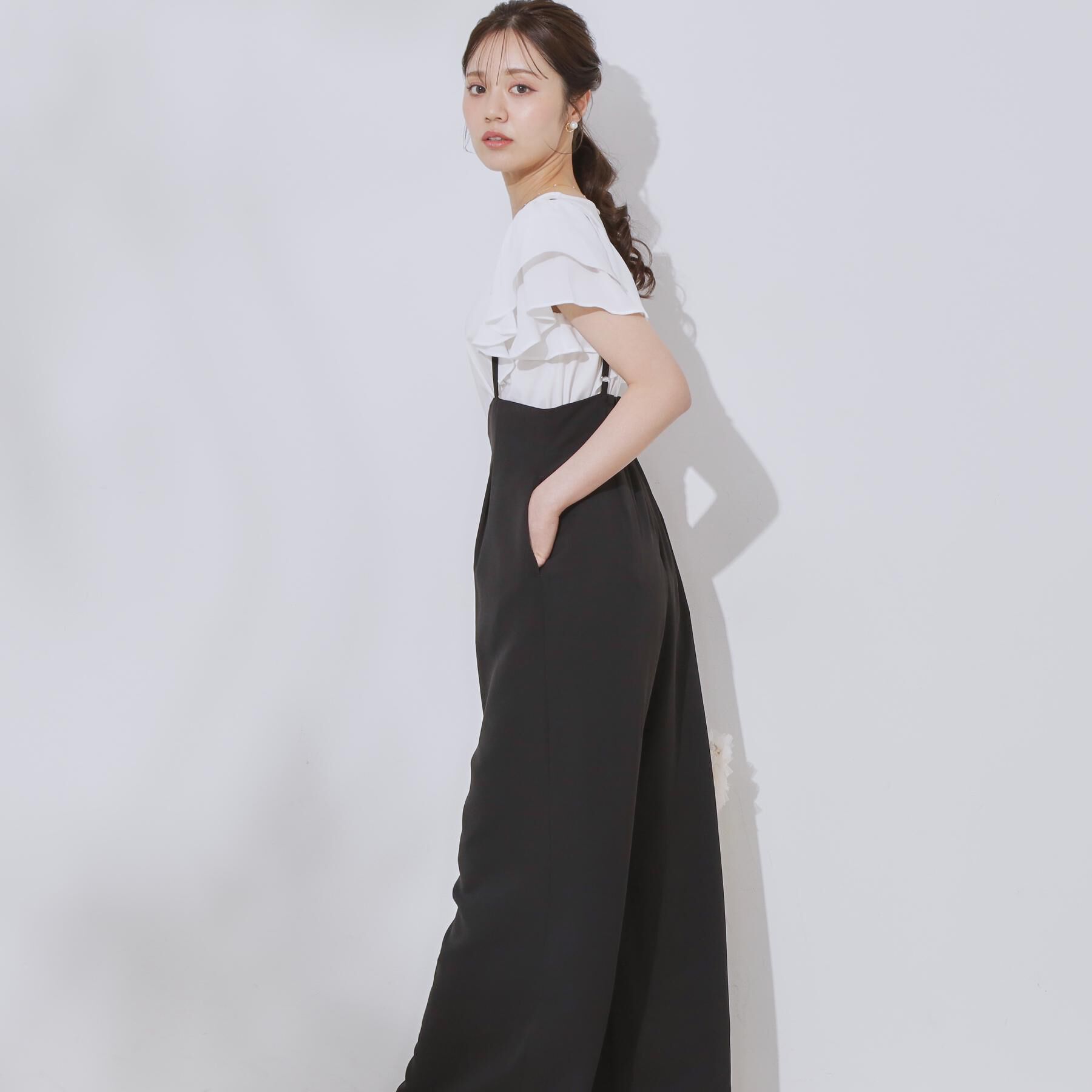 Couture broach「【マシンウォッシャブル・きれいめ】キャミロンパース」|その他|