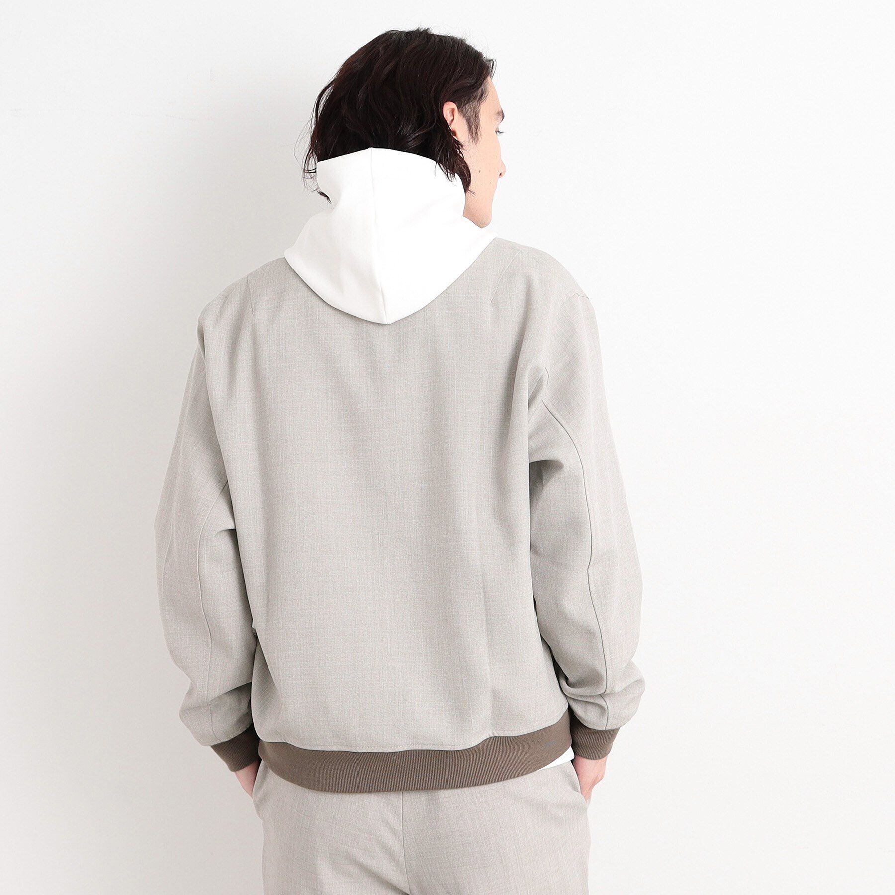 THE SHOP TK「【CAVIAN/キャビアン】リサイクルシャークスキンジップブルゾン セットアップ可」|ブルゾン・スタジャン|